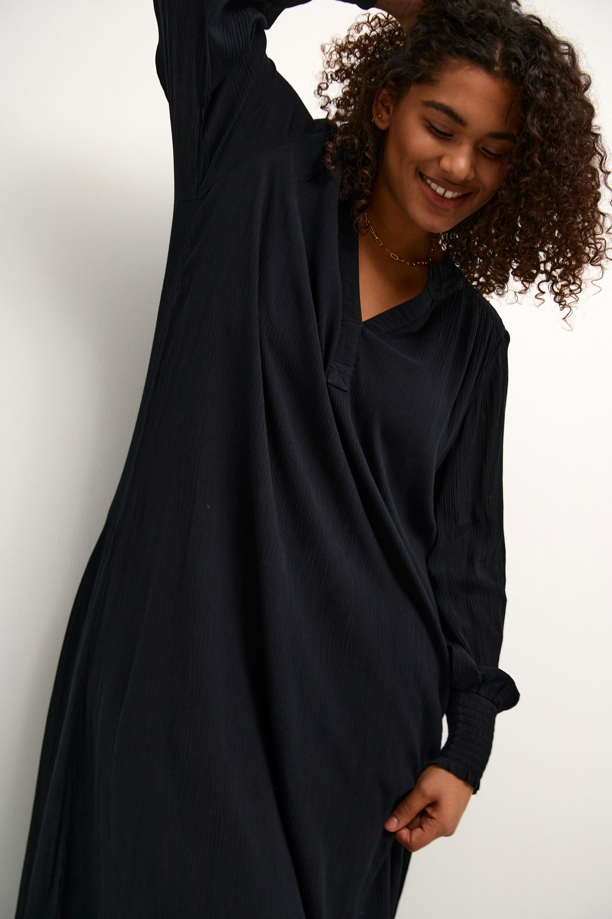 KAFFE Curve Blusenkleid Kleid KCmiriam Große Größen