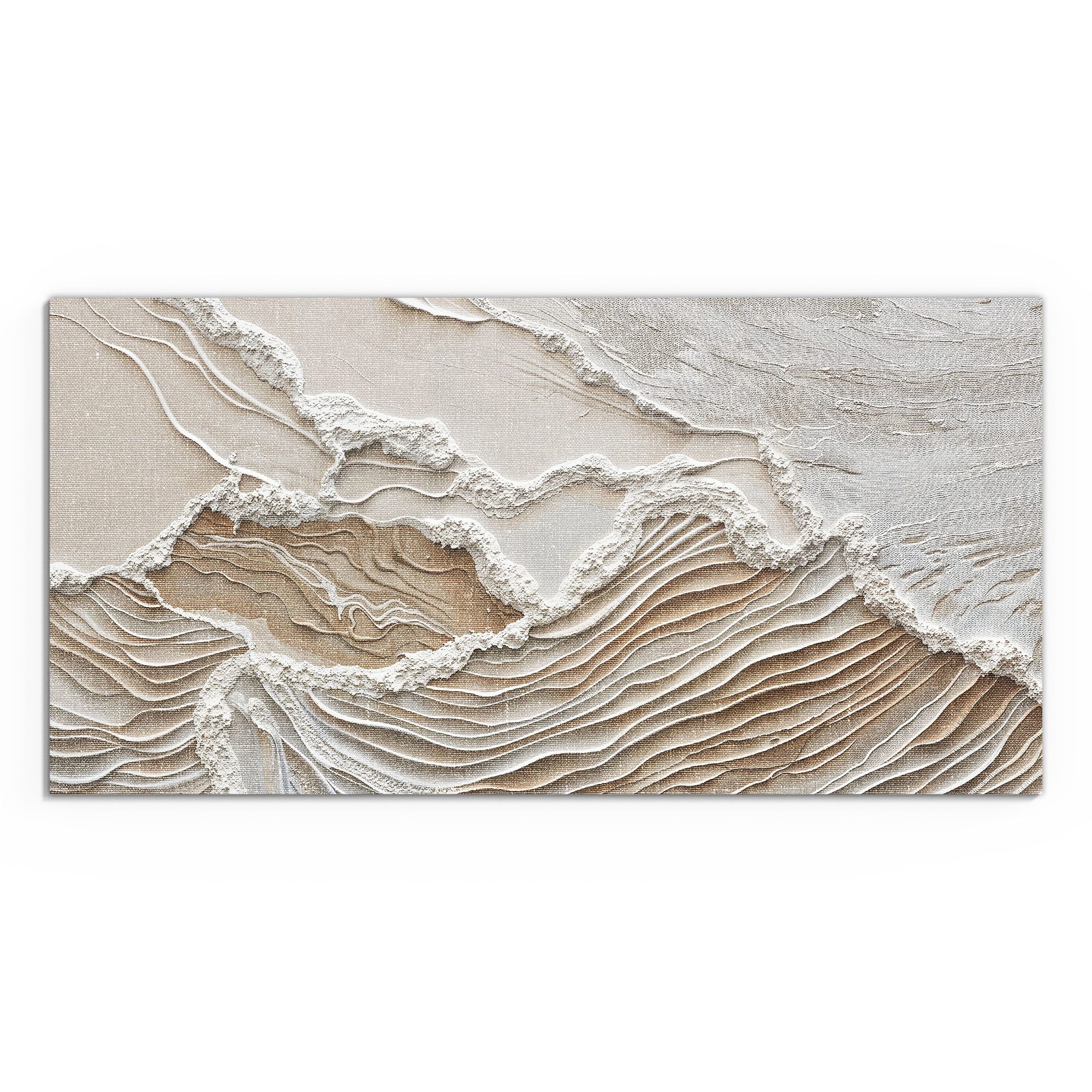 DEQORI Leinwandbild 'Sandwellenzauber', 'Sandwellenzauber', Hybrid Leinwand günstig online kaufen