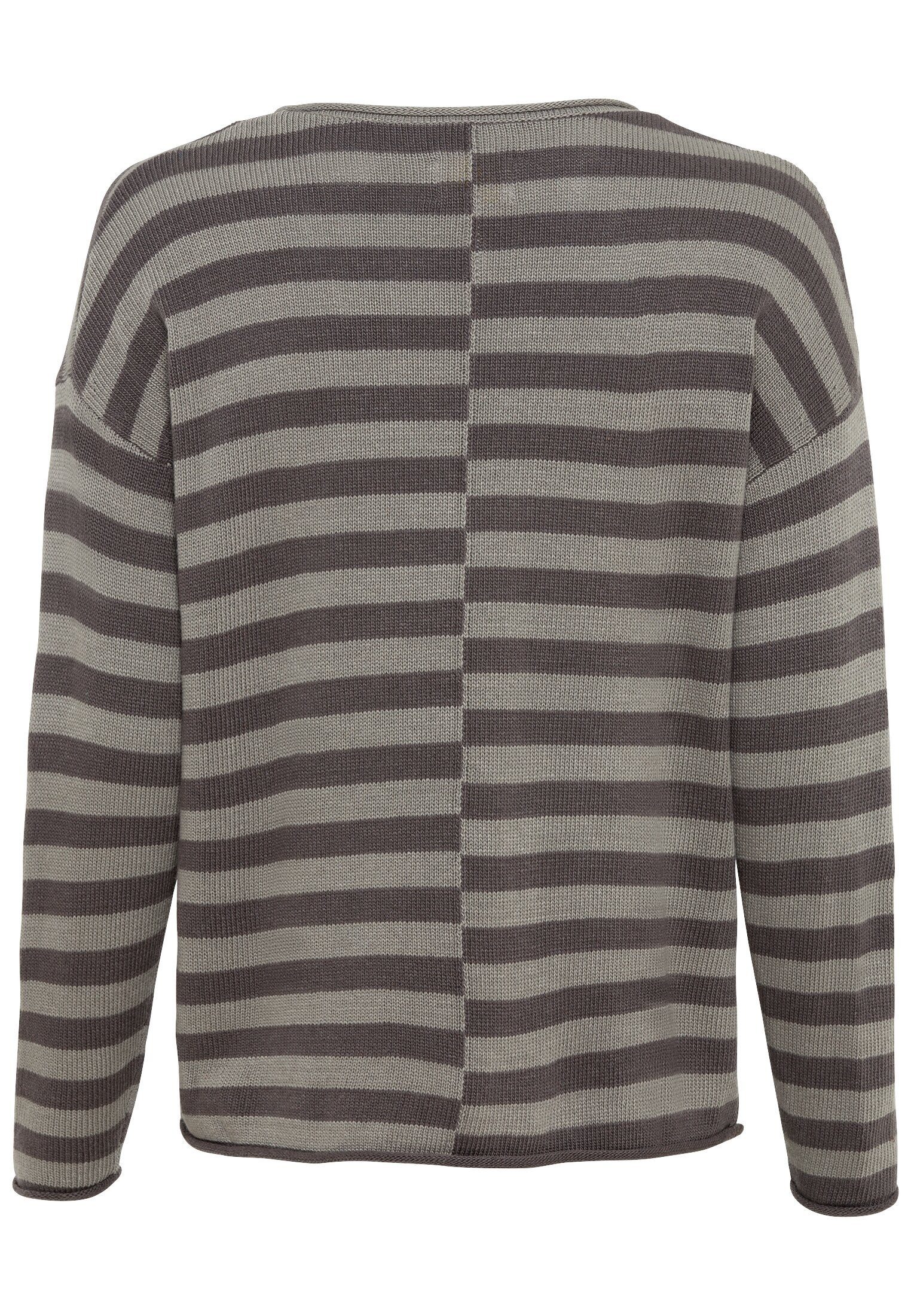 camel active Strickpullover Strickpullover mit Streifenmuster günstig online kaufen
