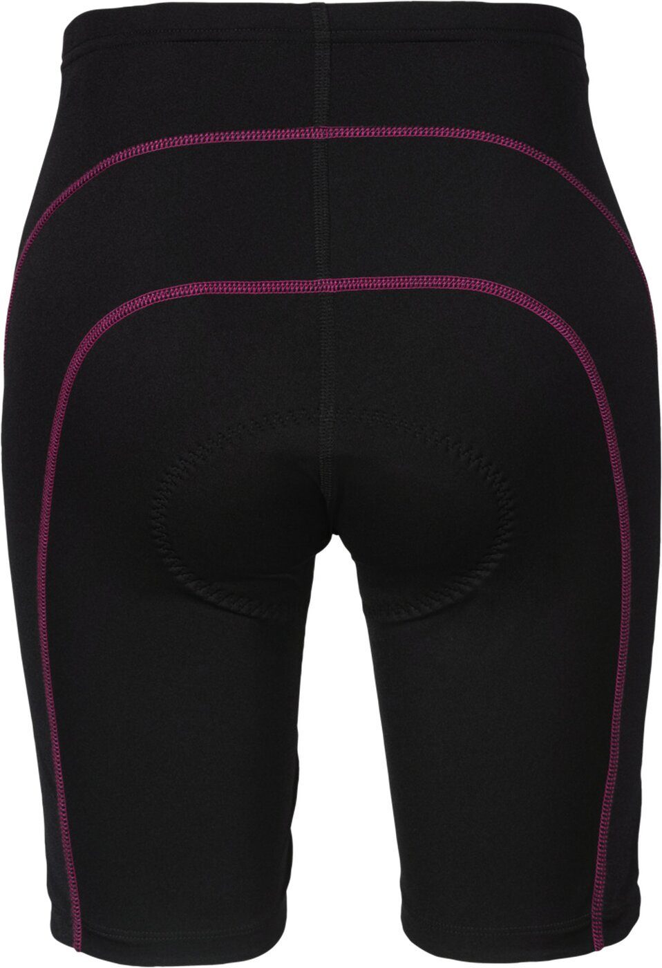Löffler Fahrradhose STRIPE DA BIKE Damen Fahrrad-Bundhose grau/pink