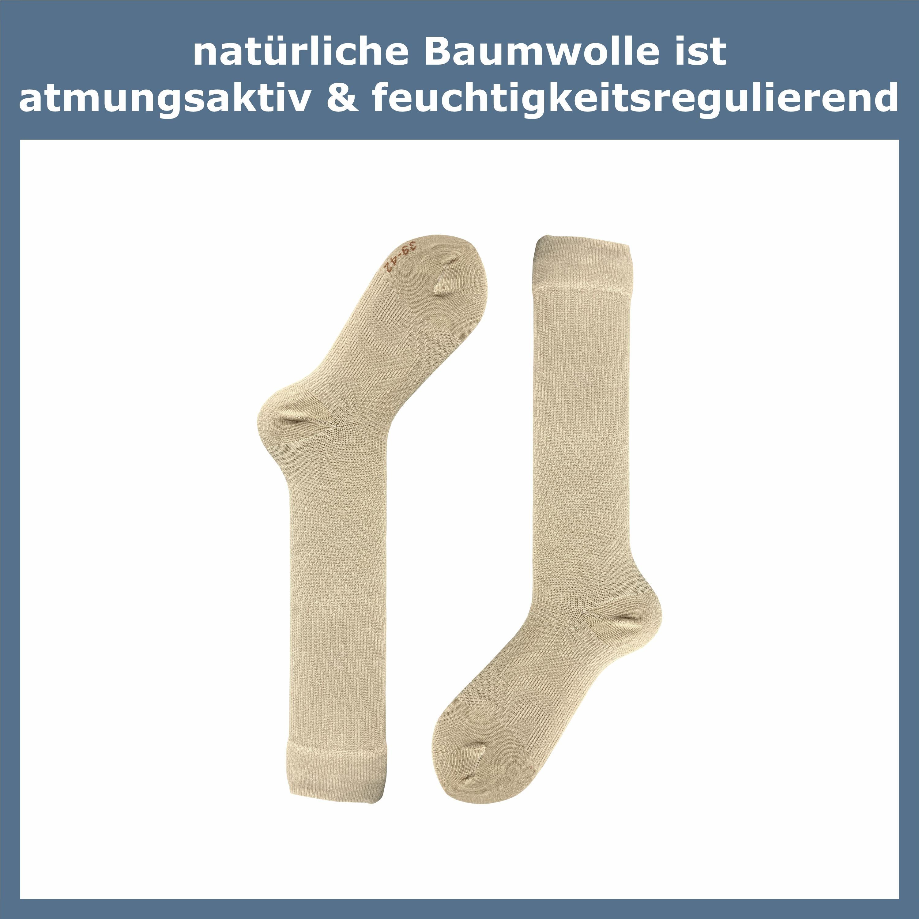 GAWILO Kompressionsstrümpfe zum Reisen, Sport oder lange Sitzen für Damen & Herren (4 Paar) Venenfreundlich dank spezieller Strickkonstruktion – Bild 5 von 5