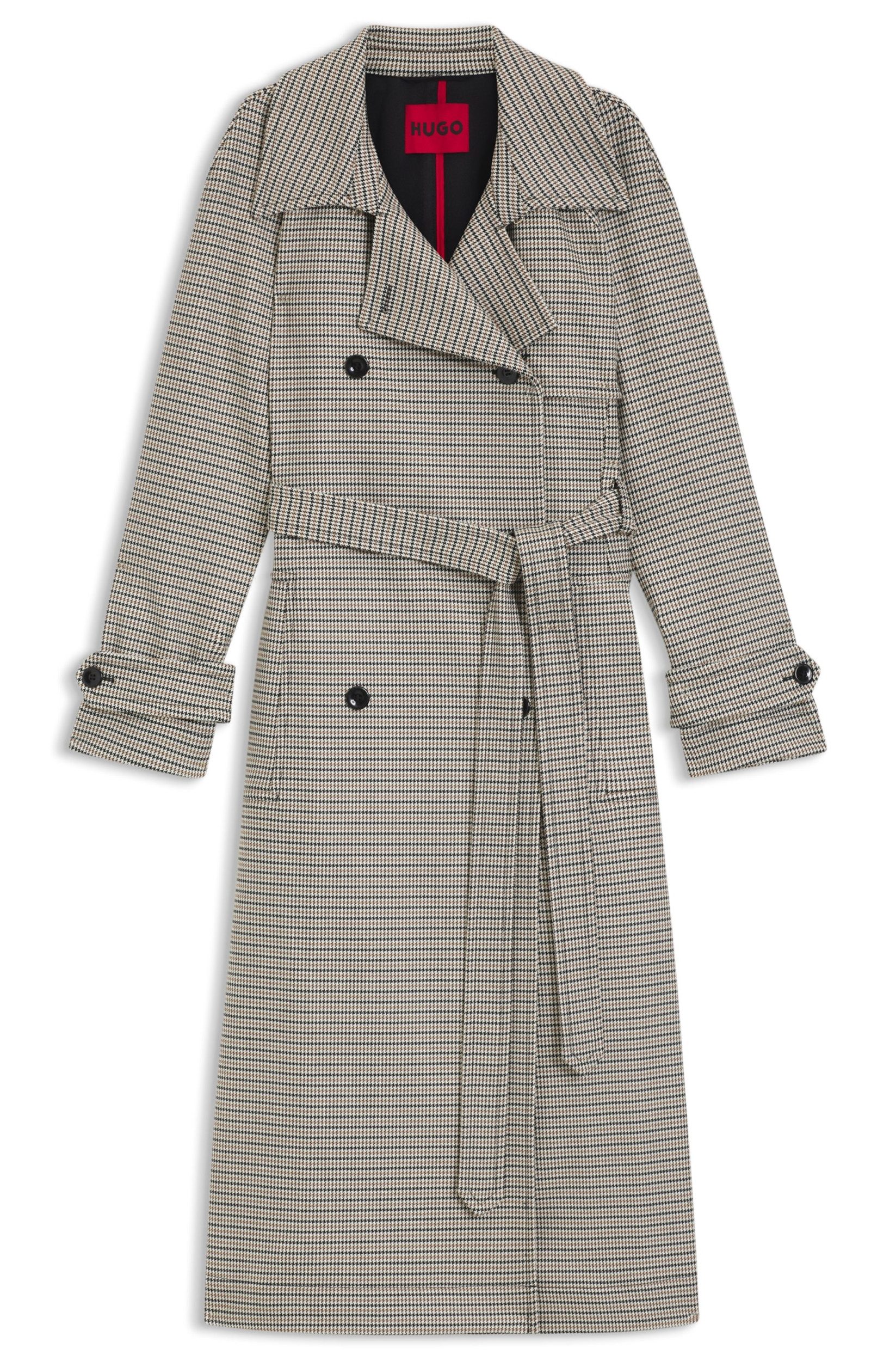 HUGO Strickmantel Trenchcoat Mesilla - Regular Fit