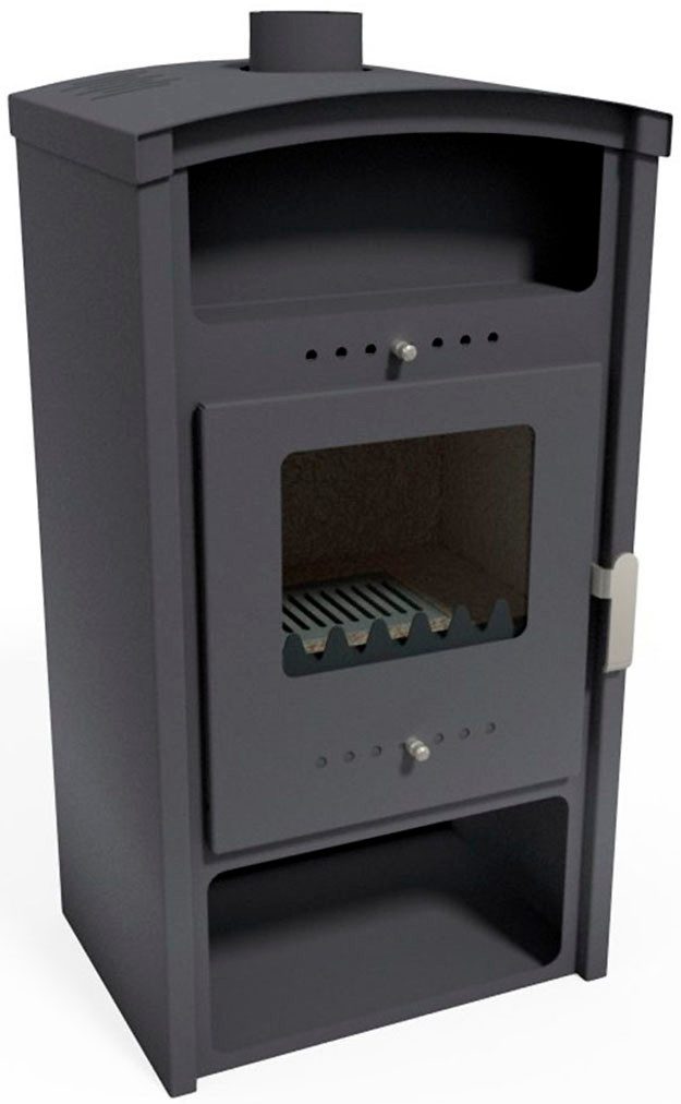 Kaminofen "Ulisse", Exklusiv,Aufstellort in deinem Zuhause, 8 kW, Zeitbrand, mit Holz- und Warmhaltefach, nur 80 Kg leicht