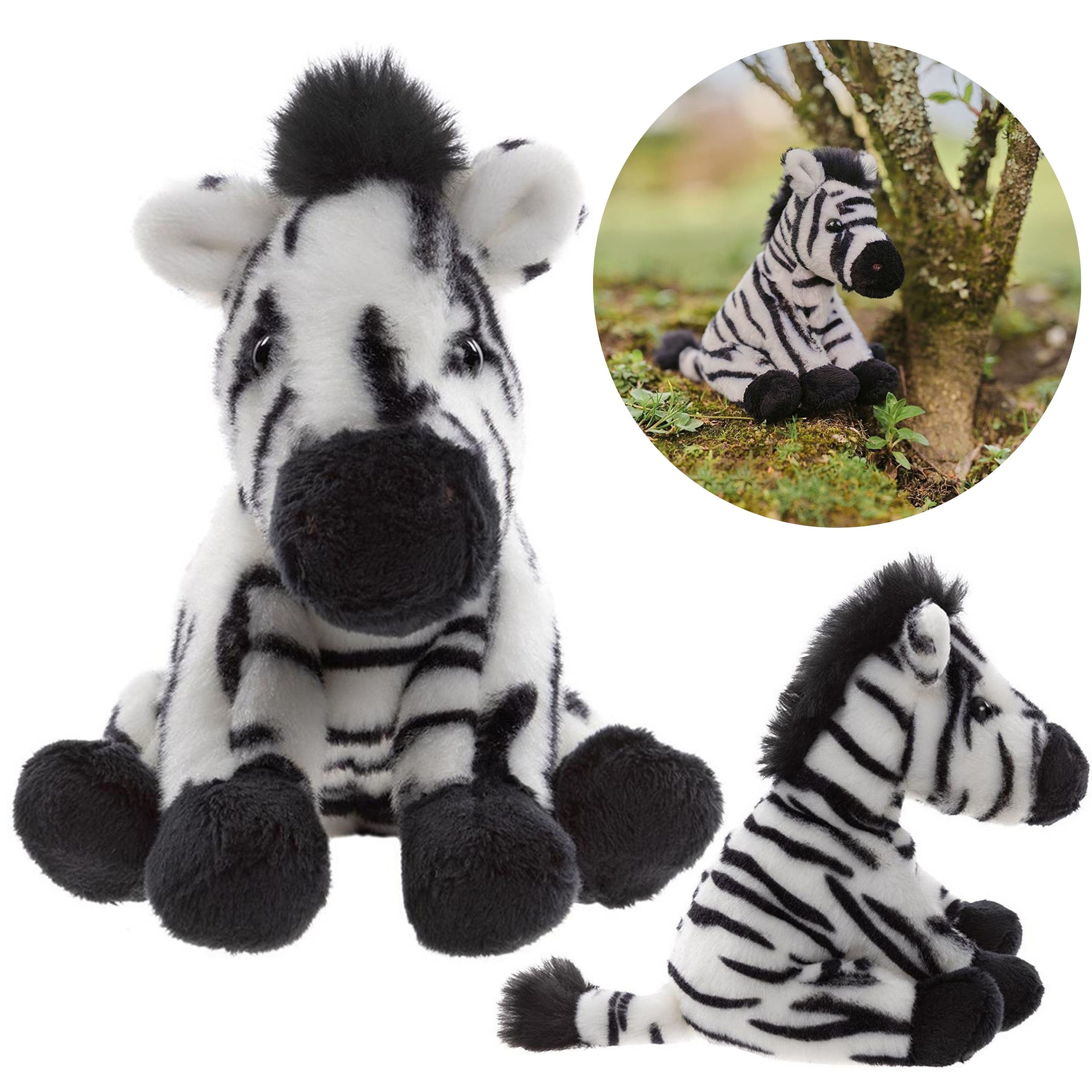 Kuscheltier Charlie Bears Maskottchen Zebra, Cuddle Cubs Serie, für Babys, 14cm