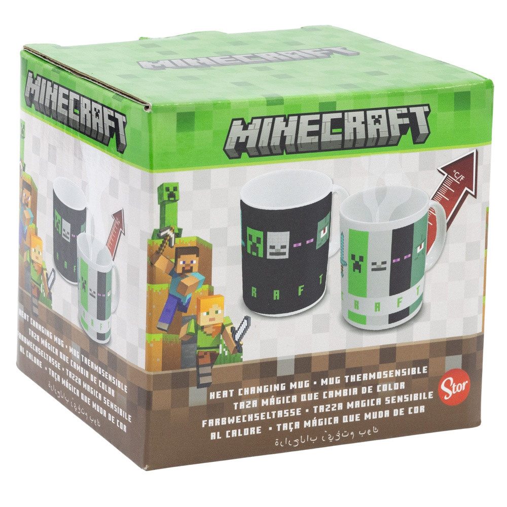 Stor Tasse Minecraft Tasse mit Thermoeffekt Squared Pattern 325 ml