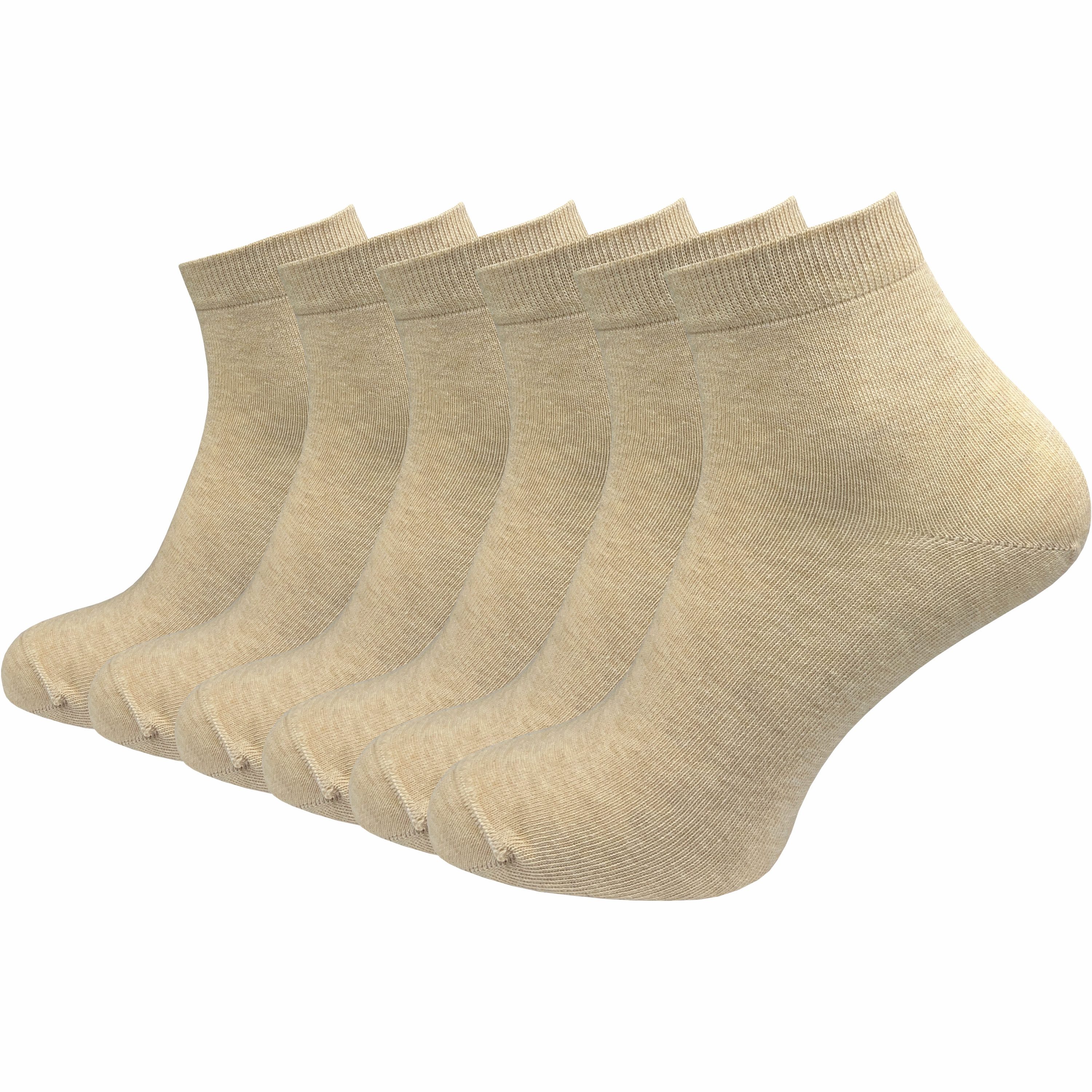 GAWILO Kurzsocken aus 100% reiner Baumwolle - Quartersocken für Herren (6-Paar) Schaft etwas länger als beim Sneaker - daher kein verrutschen