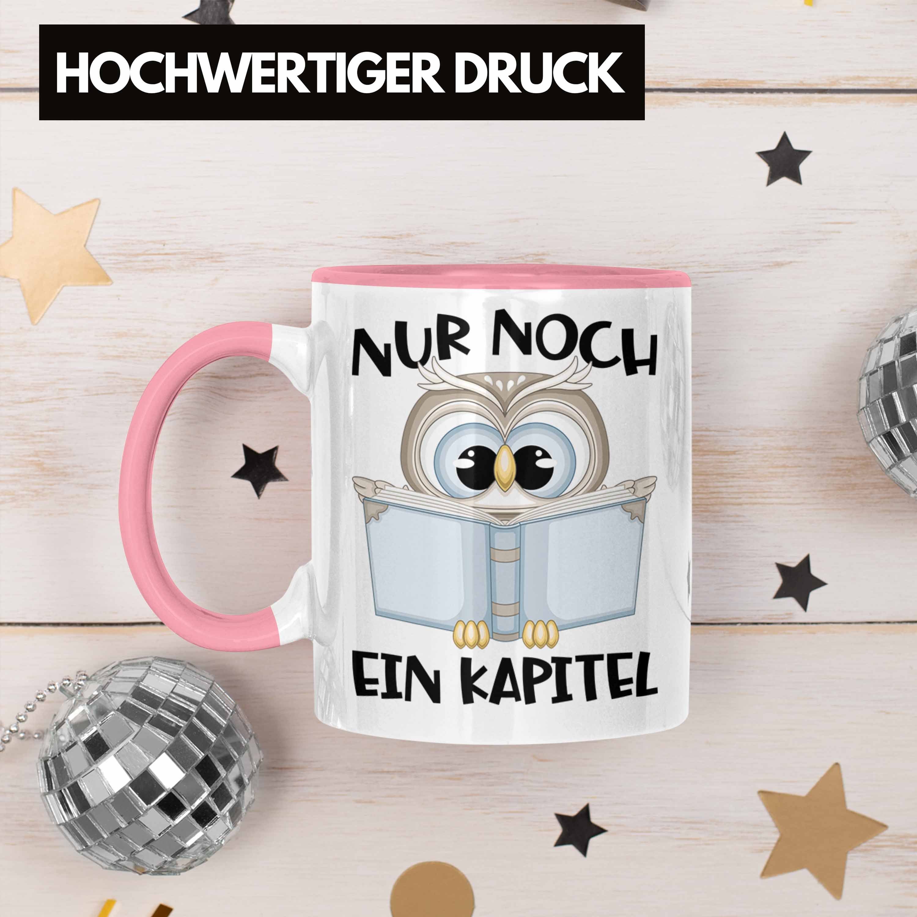 Trendation Tasse Trendation - Leseratte Geschenk Tasse Nur Noch Ein Kapitel Bücher Lese