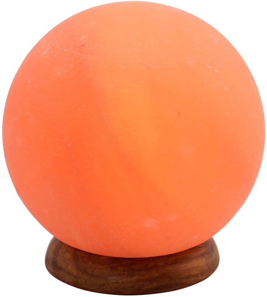 HIMALAYA SALT DREAMS wechselbar, Handgefertigt Warmweiß, Planet, aus Leuchtmittel Salzkristall-Tischlampe kg ca.1,9 - ein Salzkristall Stein Unikat, jeder