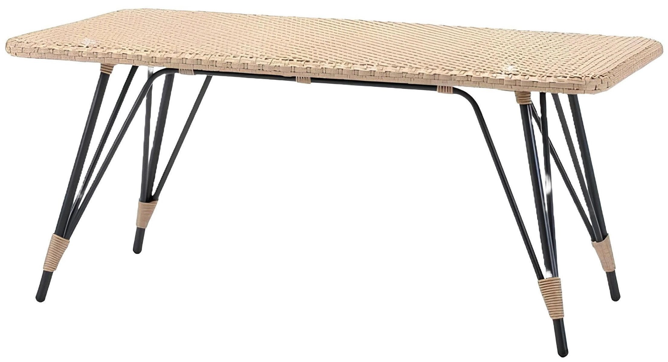 Xlmoebel Gartentisch Rattan Beistelltisch in modernem Design für Terrasse und Wohnzimmer (Beistelltisch, Tisch), Hergestellt in Europa