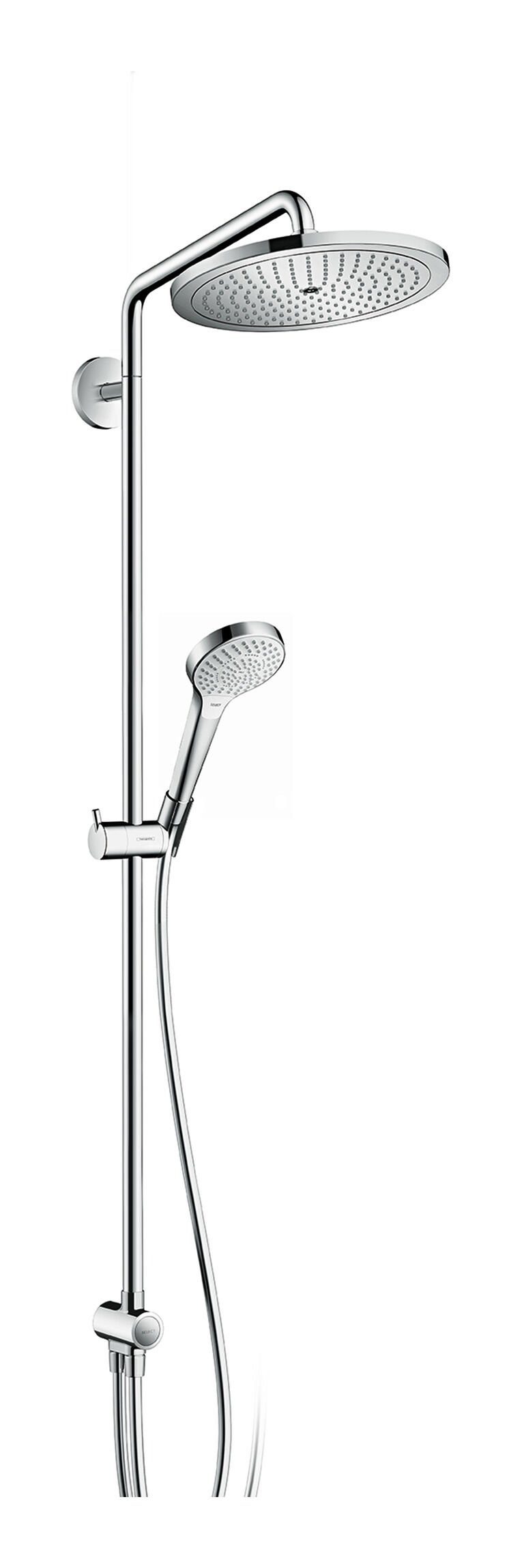 hansgrohe Duschsystem Croma Select S 122.4 1jet - Höhe cm, Showerpipe, 280 Reno Chrom