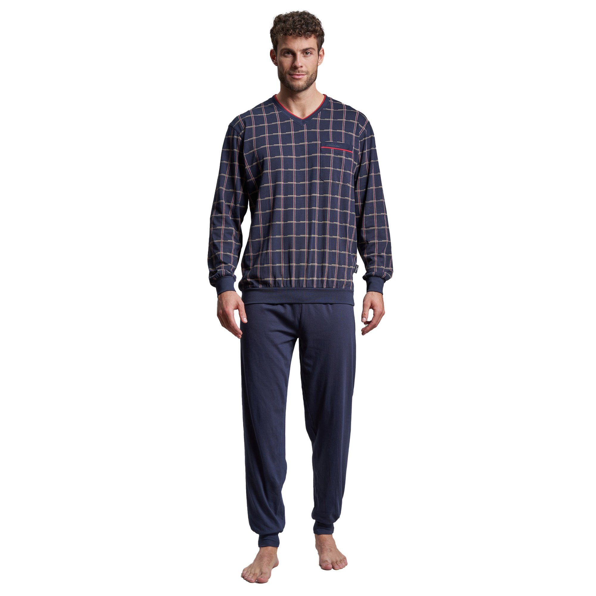 GÖTZBURG Pyjama Herren Pyjama Baumwolle (2 günstig online kaufen