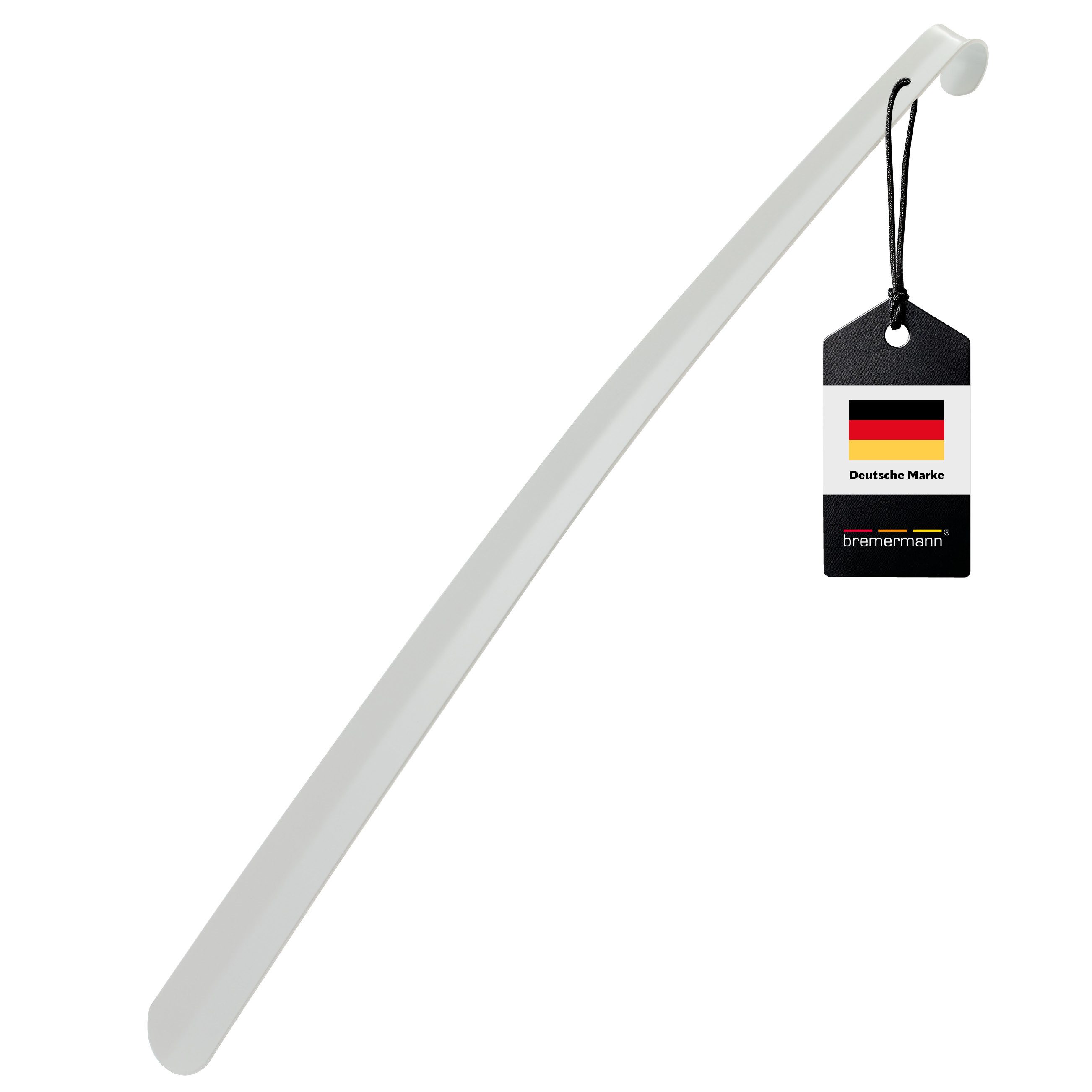 bremermann Schuhlöffel Schuhlöffel, Komfort-Schuhanzieher, groß 58 cm, aus Metall – weiß