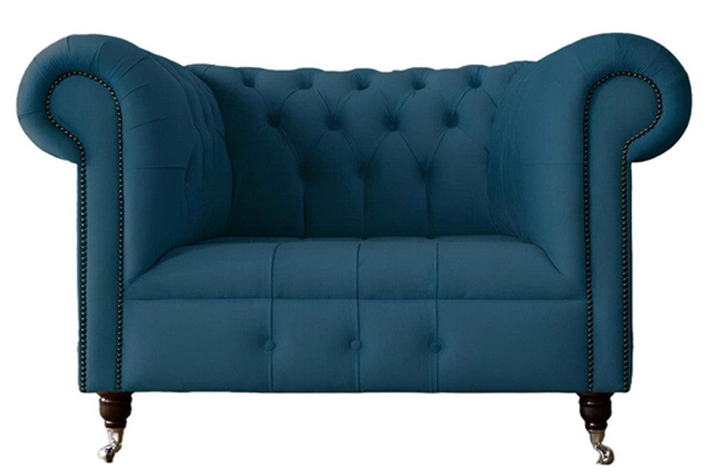 Xlmoebel Крісла Chesterfield Sofa Lounge Sitzmöbel Clubsofa Cocktailsessel Stoff Couch (Sessel), Hergestellt in Europa