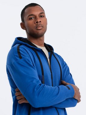 OMBRE Kapuzensweatshirt Sweatshirt mit Reißverschluss für Männer