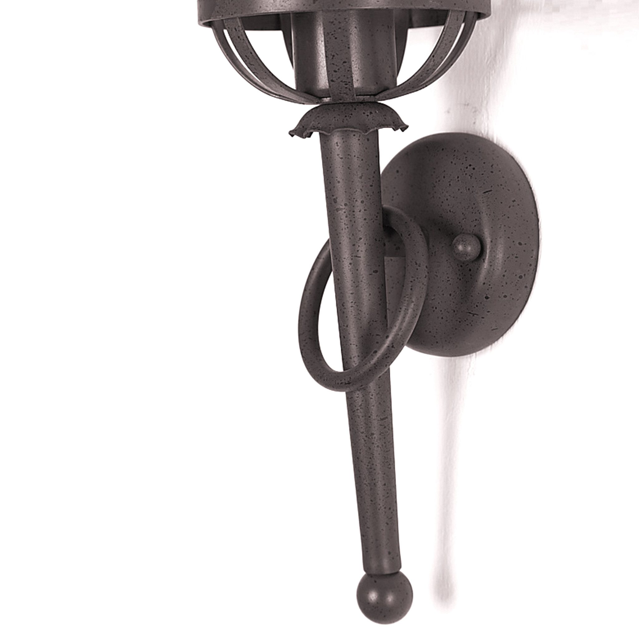 Home4Living Wandleuchte Wandfackel Fackelleuchte 230V Wandlampe Rostoptik E günstig online kaufen