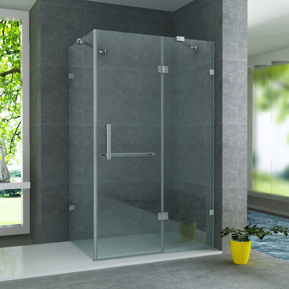 Belvit Eckdusche BV-DK4-80120, BxT: 120x80 cm, günstig online kaufen