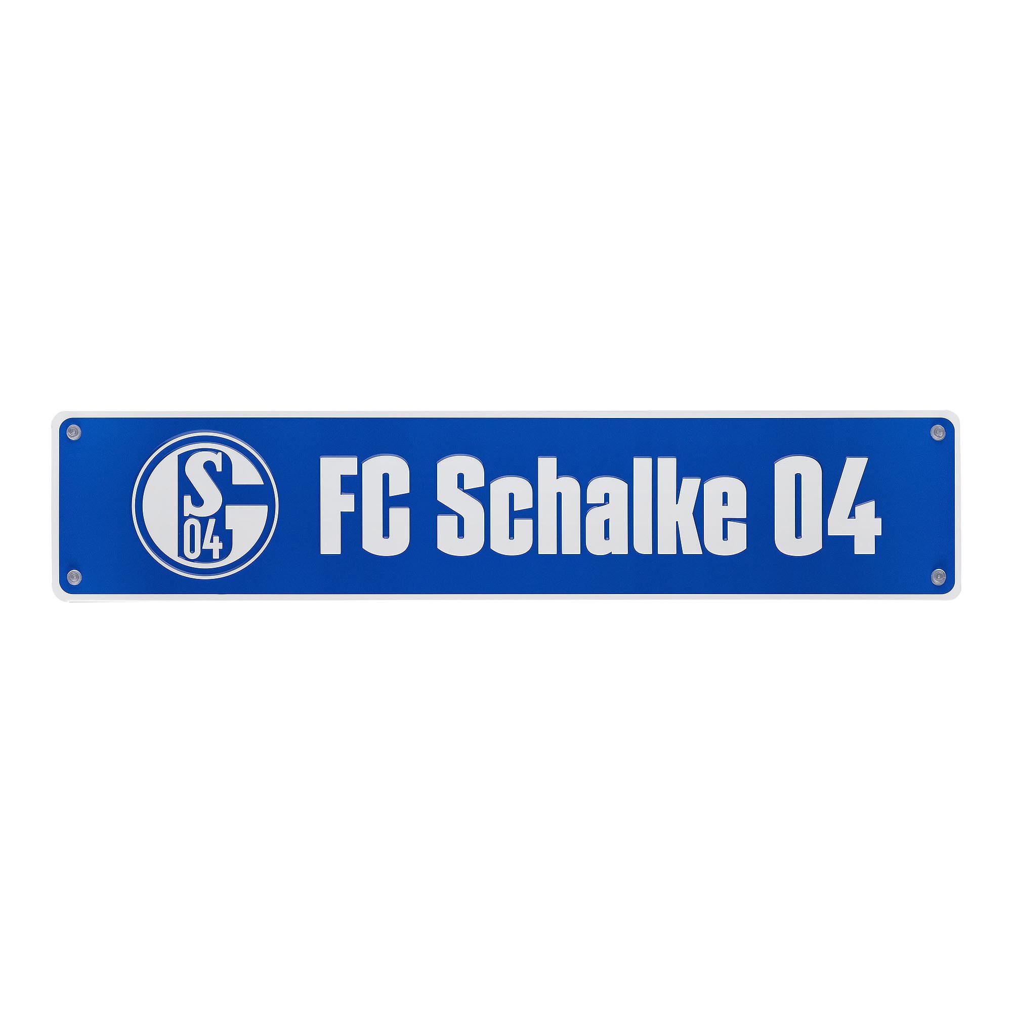 FC Schalke 04 Metallschild Nummernschild mit Saugnapf günstig online kaufen