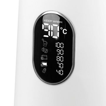 N8WERK Wasserkocher Temperatureinstellung White Edition, 1.5 l