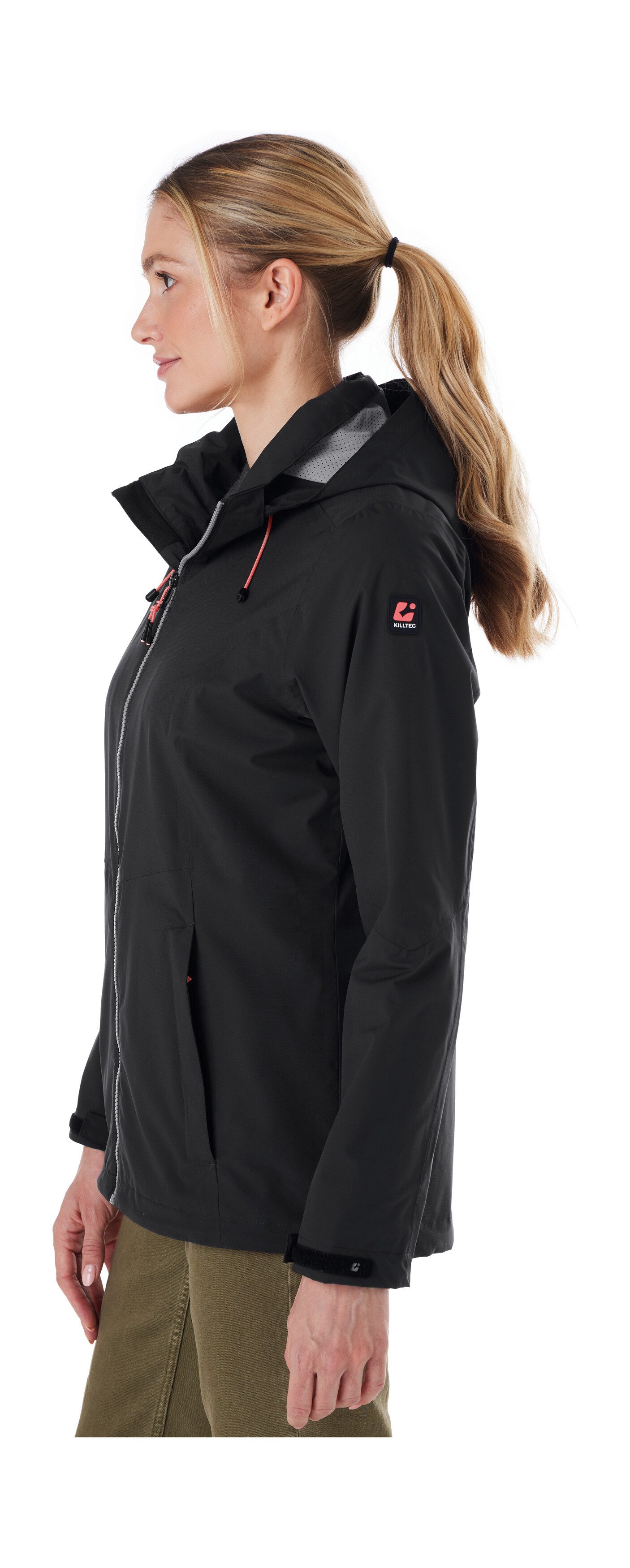 Killtec Outdoorjacke Damen Regenjacke OOKS 1 Leichte, wasser- und winddichte Jacke, atmungsaktiv, abnehmbare Kapuze