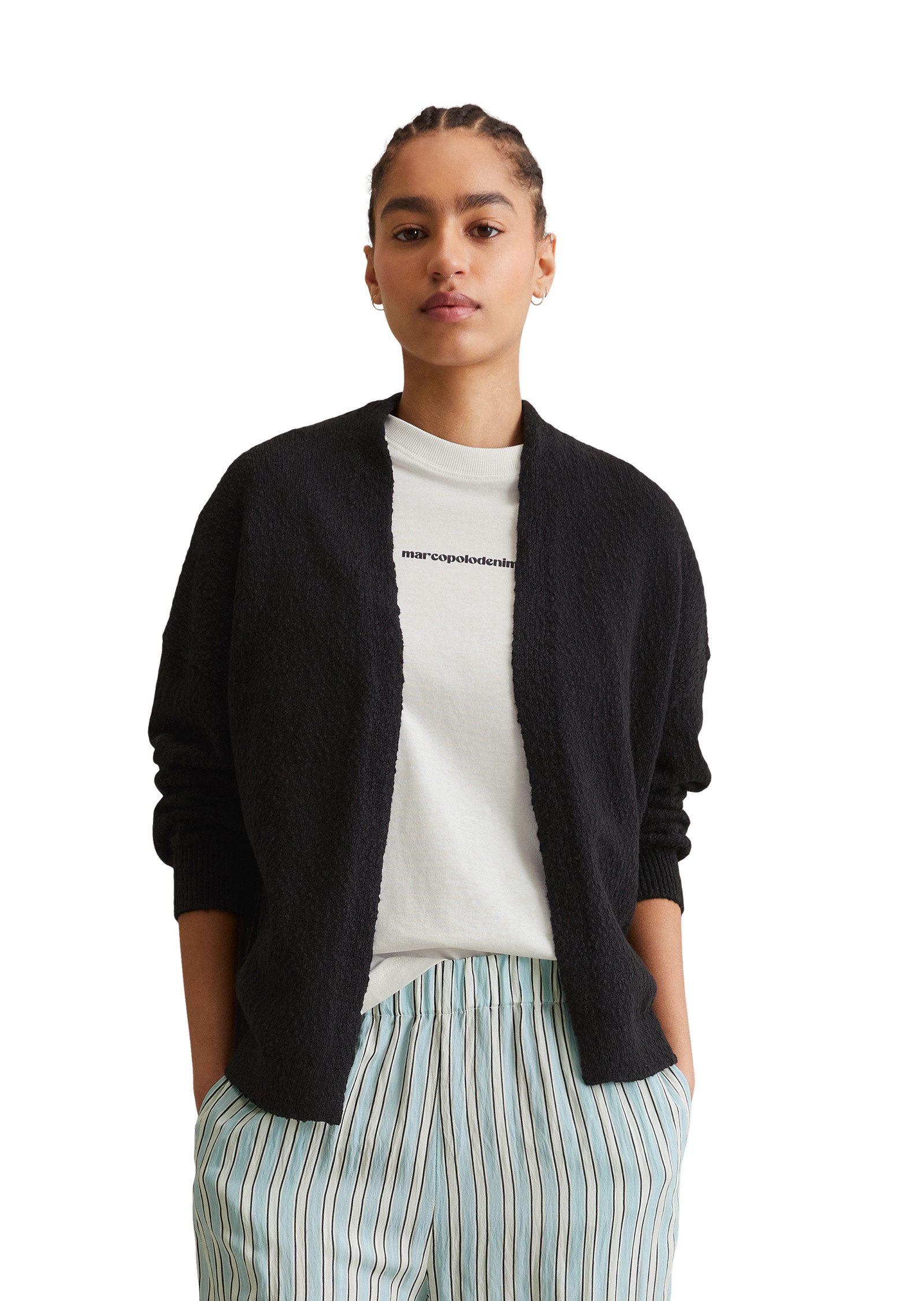Cardigan aus Cotton-Slub-Garn