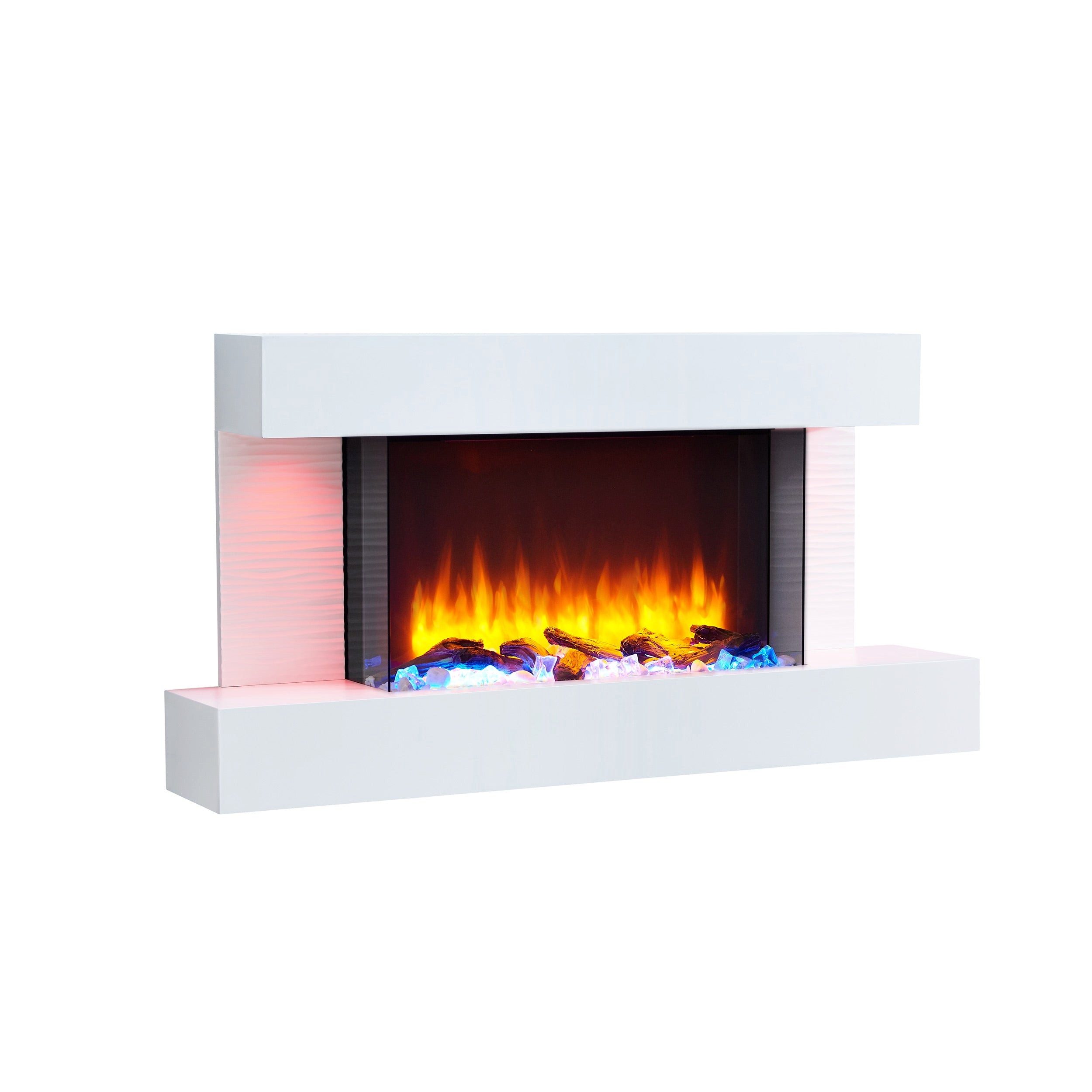 Balderia Elektrokamin Aieda, 3D-Flammeneffekt, LED-Beleuchtung, Fernbedienung, Timer, Thermostat