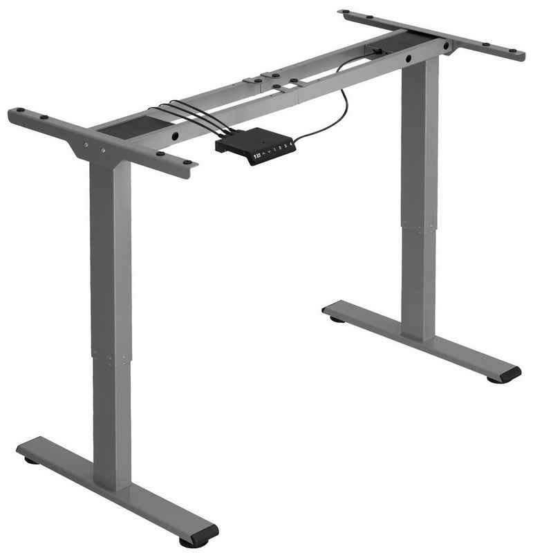 tectake Tischgestell Tischgestell Melville höhenverstellbar (1-St), Speicher- und Alarmfunktion, verstellbare Schienenbreite