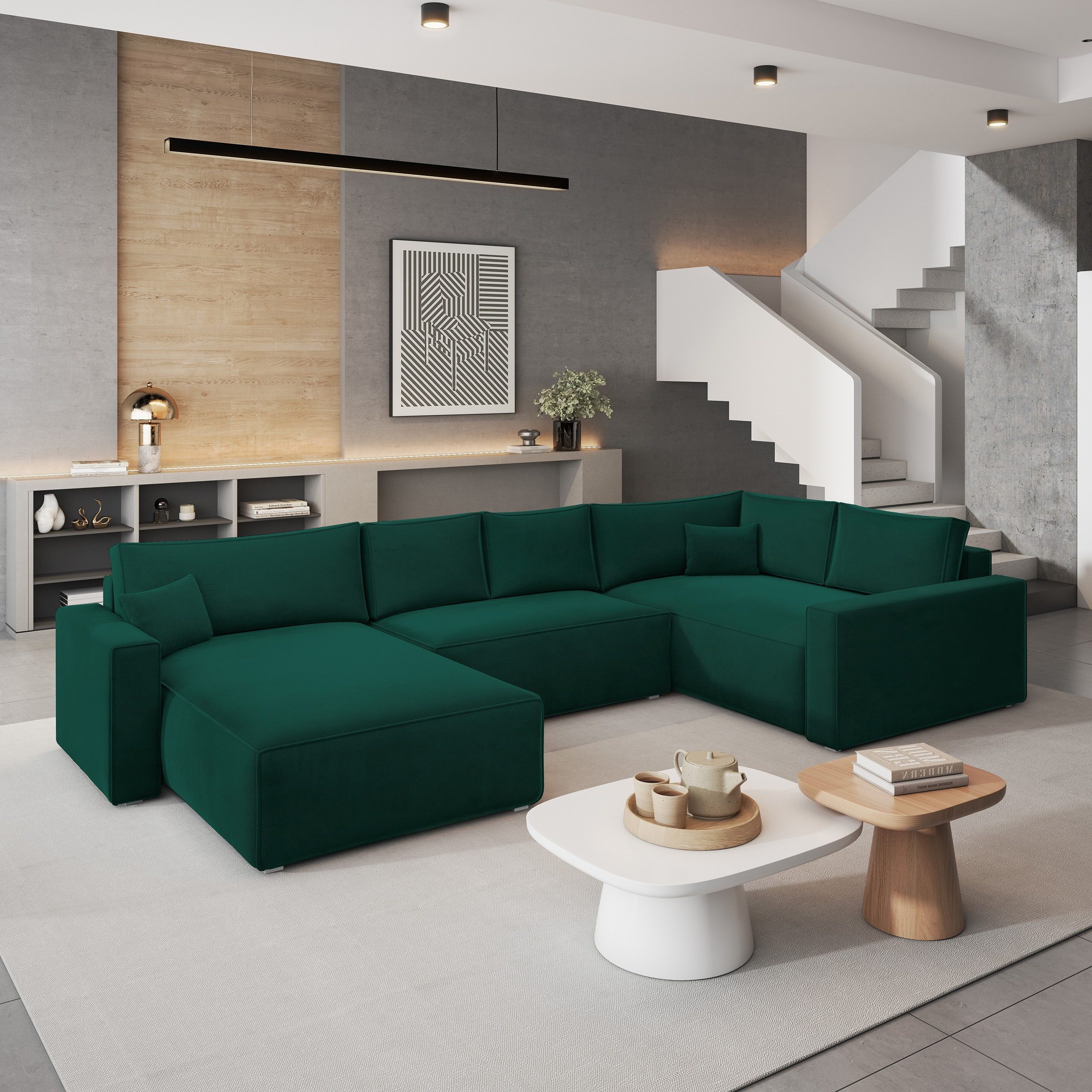 Masseno Ecksofa VELAMI mit Schlaffunktion U-Form, günstig online kaufen