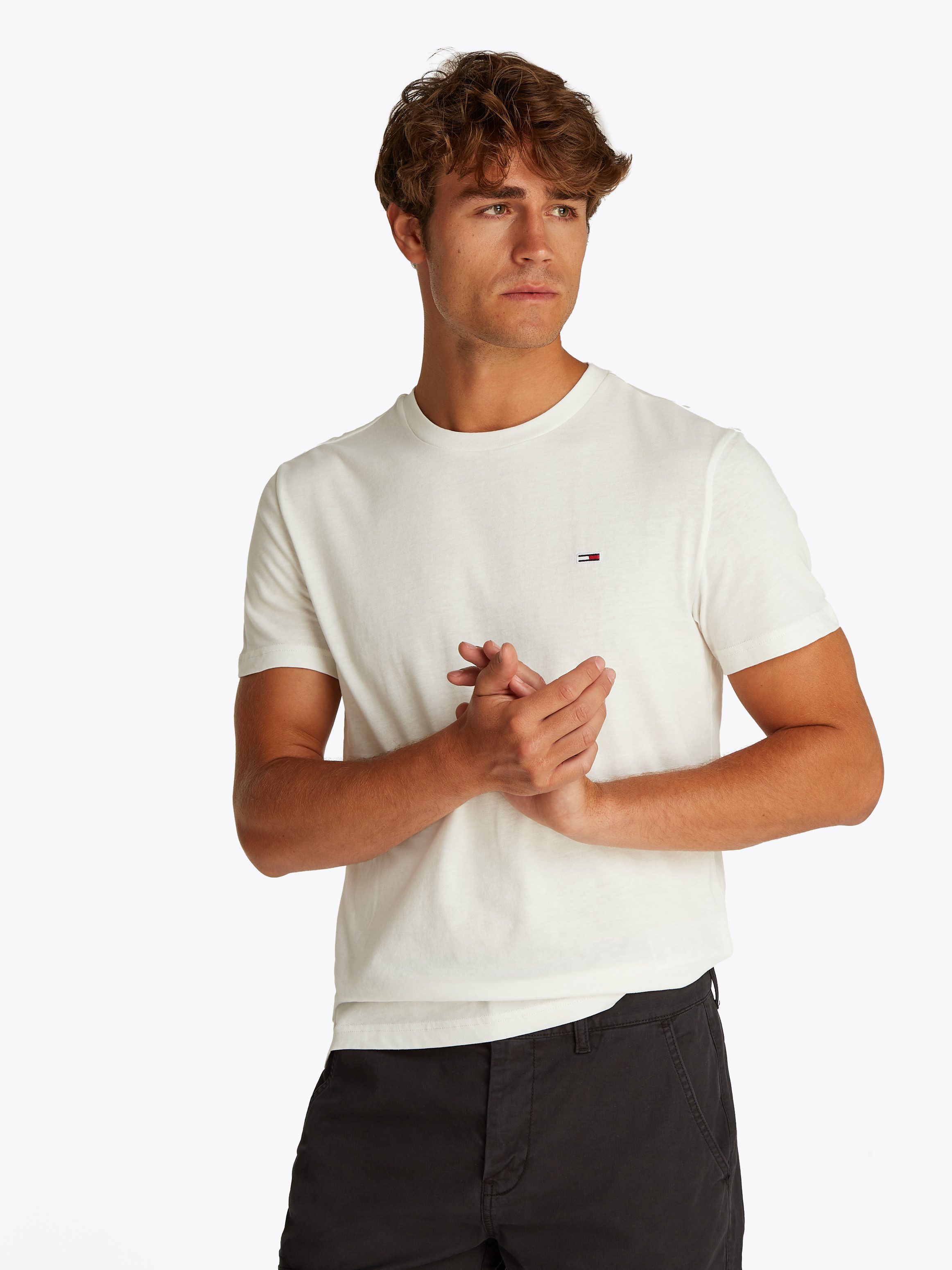 Tommy Jeans Rundhalsshirt TJM XSLIM 2PACK JERSEY TEE EXT (Packung, 2er-Pack günstig online kaufen