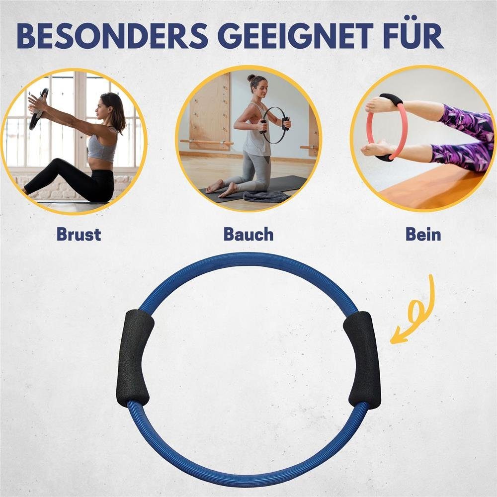 Best Sporting Pilates-Ring Power Toning-Ring, 37 cm, Blau, Fitnessring mit Schaumstoffgriffen