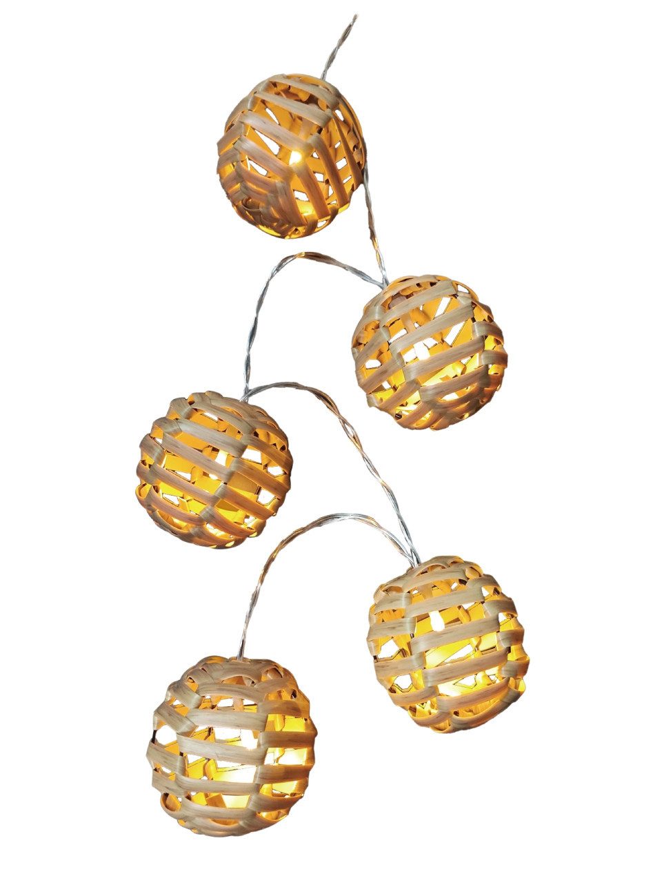 Trend Line Lichterkette TrendLine Ball-Lichterkette Kunststoff 135 cm L