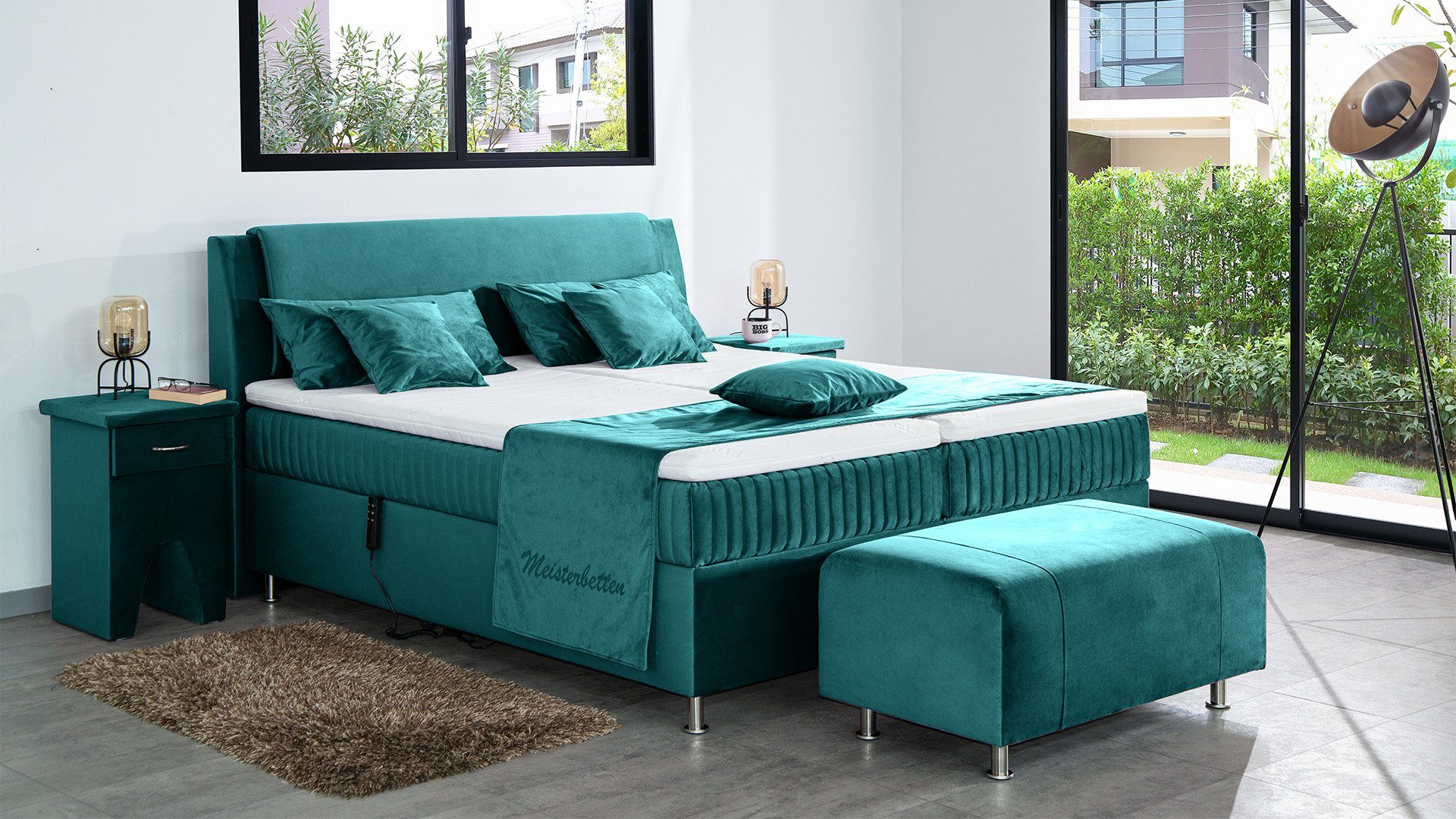 Meisterbetten Boxspringbett Mari (mit Motor, 7-Zonen günstig online kaufen