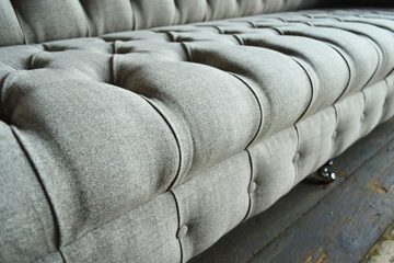 JVmoebel 4-Sitzer Chesterfield Designer Couch 4 Sitz Sofa Polster Textil 2016-48