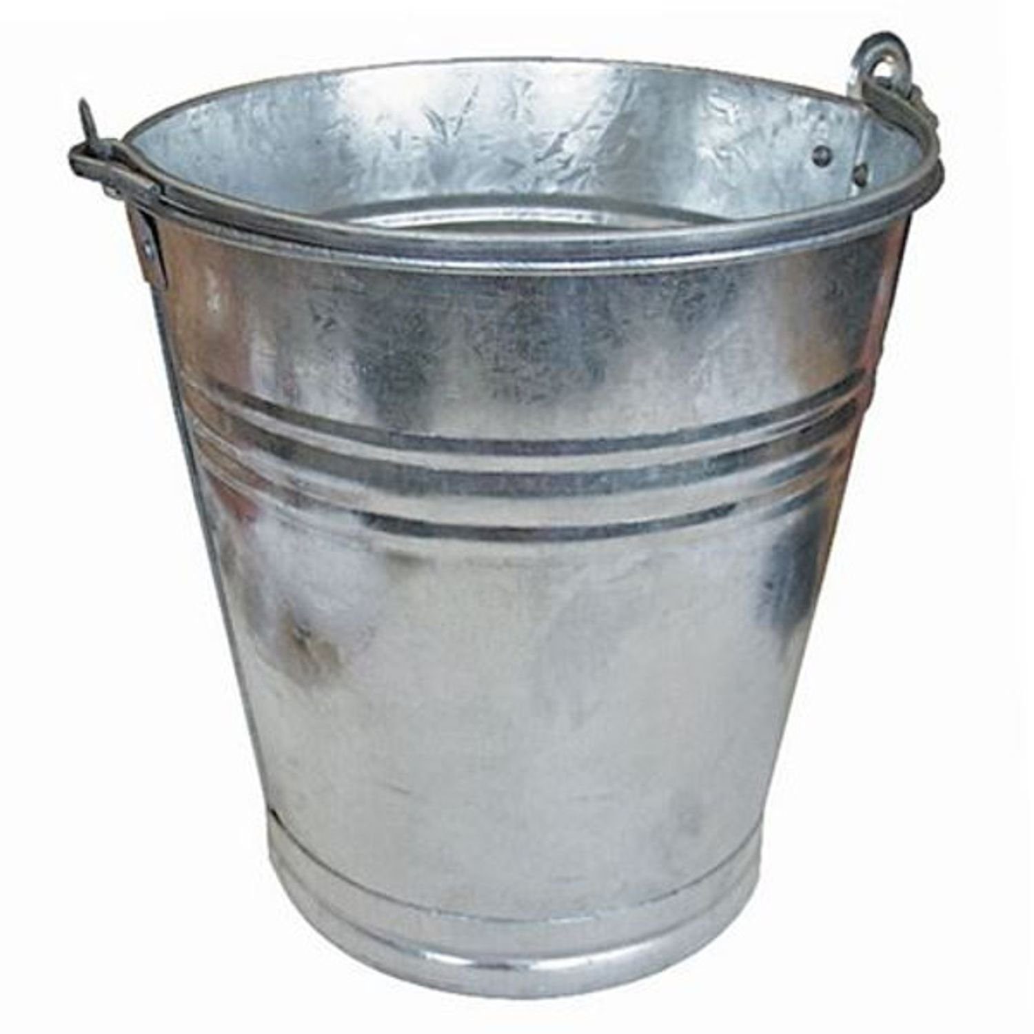 BURI Blumenbank Zinkeimer 12L Metalleimer Wassereimer Blecheimer Eimer Blumenkübel