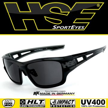 HSE - SportEyes Sportbrille 2095bs, Steinschlagbeständig durch Kunststoff-Sicherheitsglas