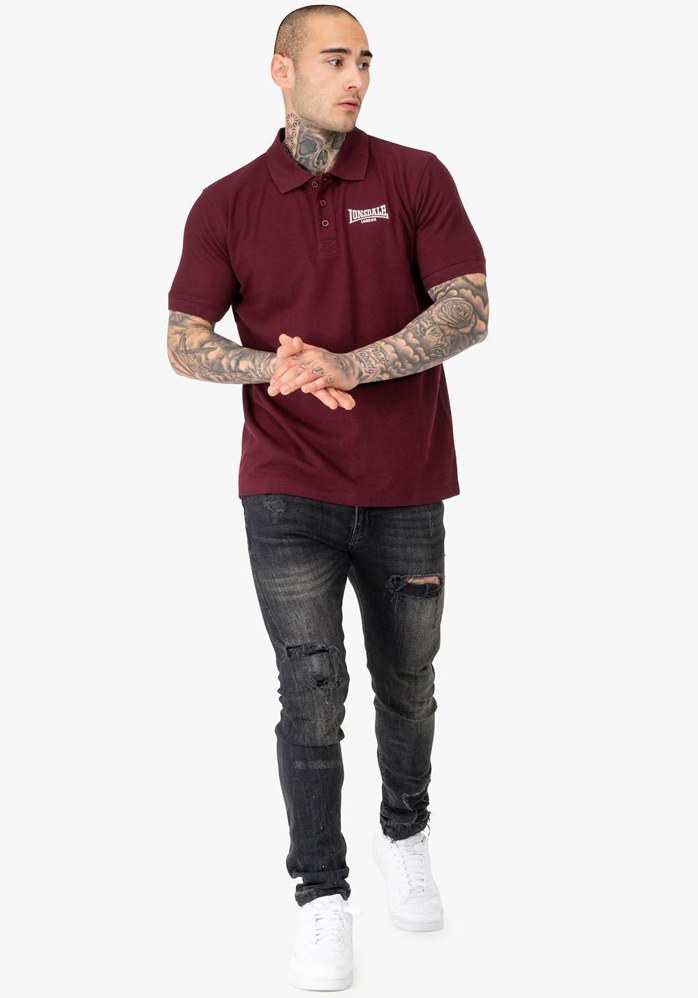 Lonsdale Poloshirt LINGHOLME (Packung, 2-tlg) 2er-Pack, mit Polokragen, aus Baumwoll-Jersey, Kurzarm
