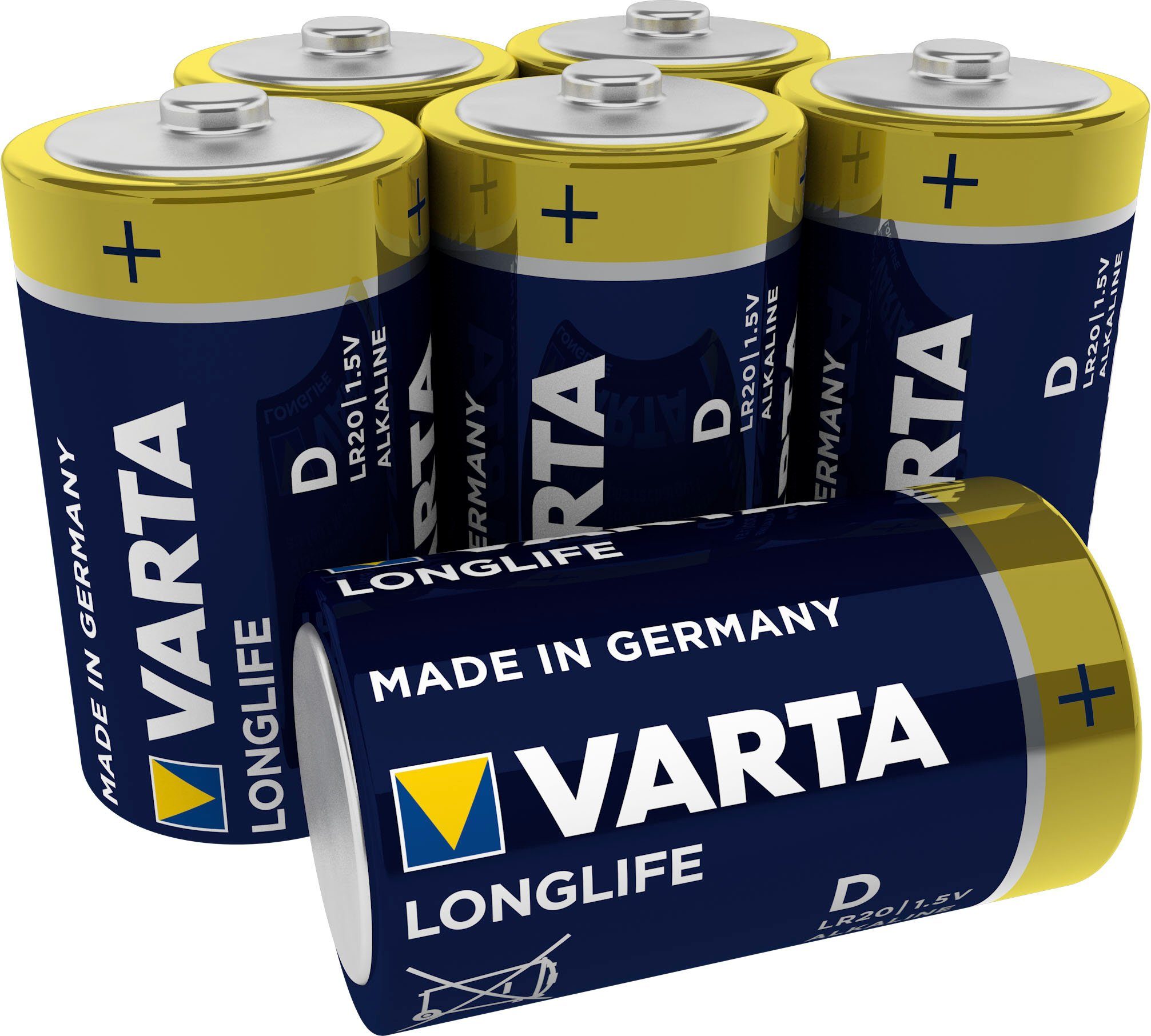 VARTA »LONGLIFE Alkaline Batterie D Mono LR20 6er Batterien Pack Made in  Germany« Batterie, (1,5 V) online kaufen | OTTO