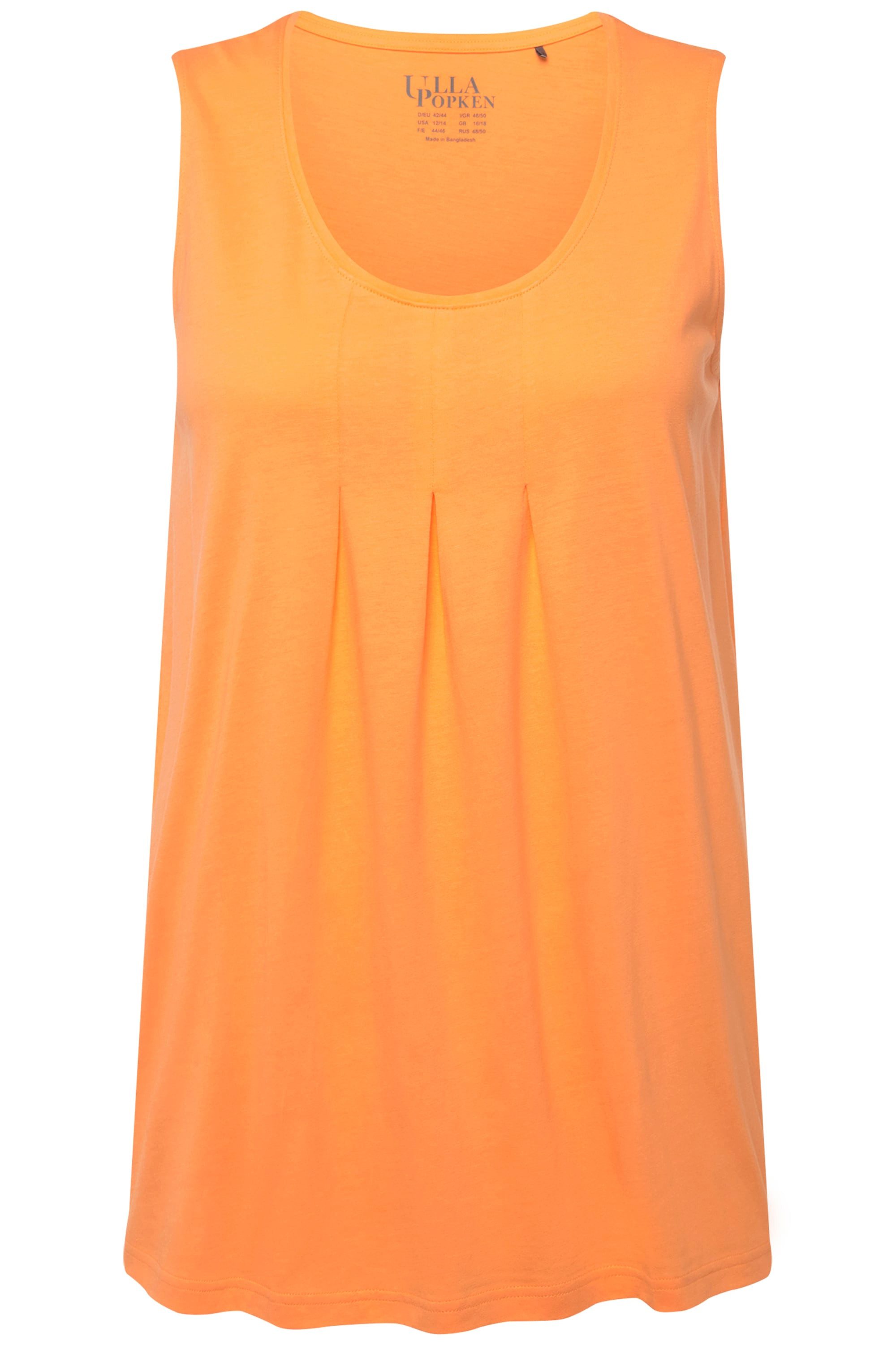 Ulla Popken T-Shirt Top Zierfalten A-Linie günstig online kaufen