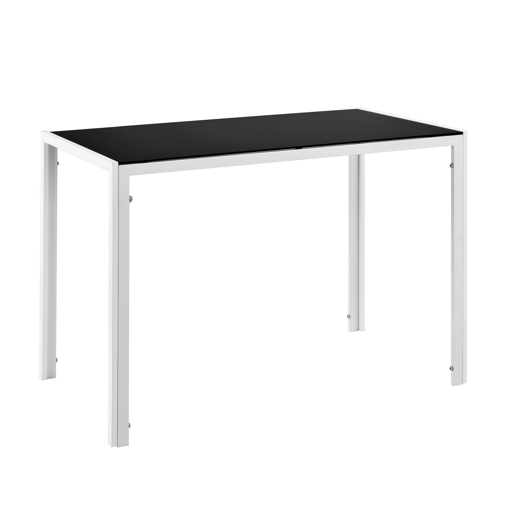 en.casa Esszimmer-Set, (Set, 5-St., + Esstisch Tisch Stühle mit weißen »Bergen« Stühlen), schwarz/weiß aus Bestehend Farbkombinationen in 4 1 4 Tisch, Stühlen verschiedenen