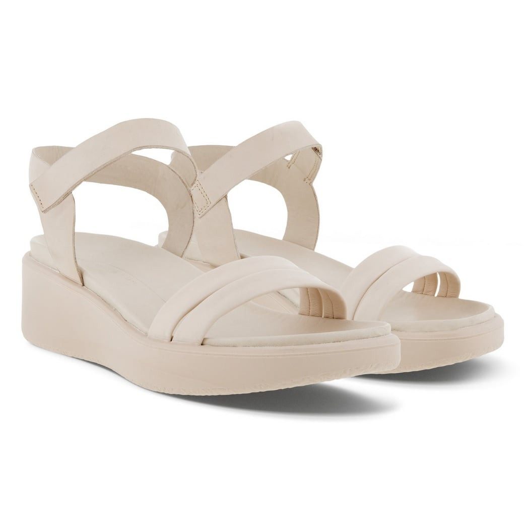 Flowt LX Wedge (Vollnarb und Nubukleder) limestone Damen Sandale