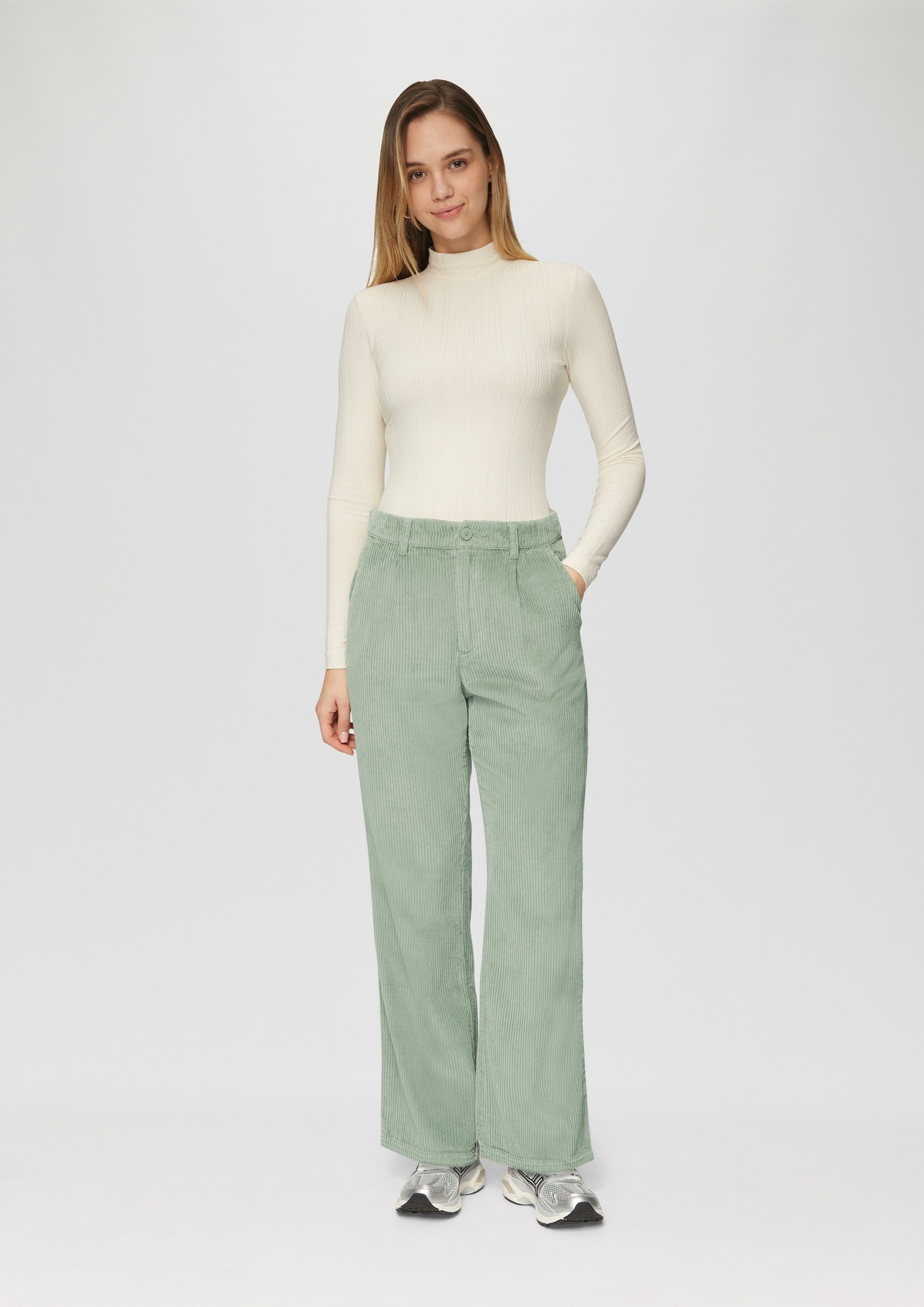 QS Chinos Hose Cordhose mit Straight günstig online kaufen