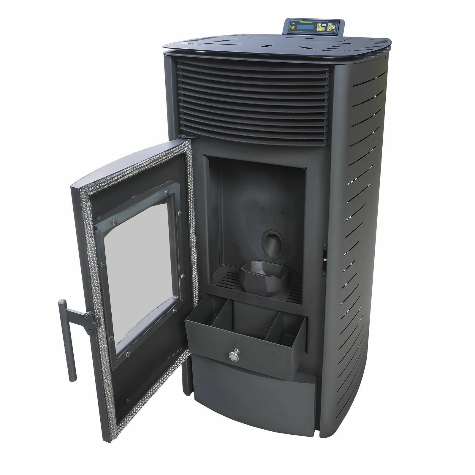 NEMAXX Pellet Stove P6, 6.00 kW, Intermittent Burning, Continuous Burning, Overheating Protection, Automatic Shut-Off, Vacuum Safety Switch