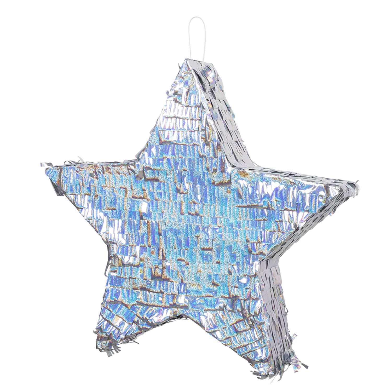 Boland Pinata Pinata 'Glitzer Stern' Silber, 44 x 44 x 8 cm