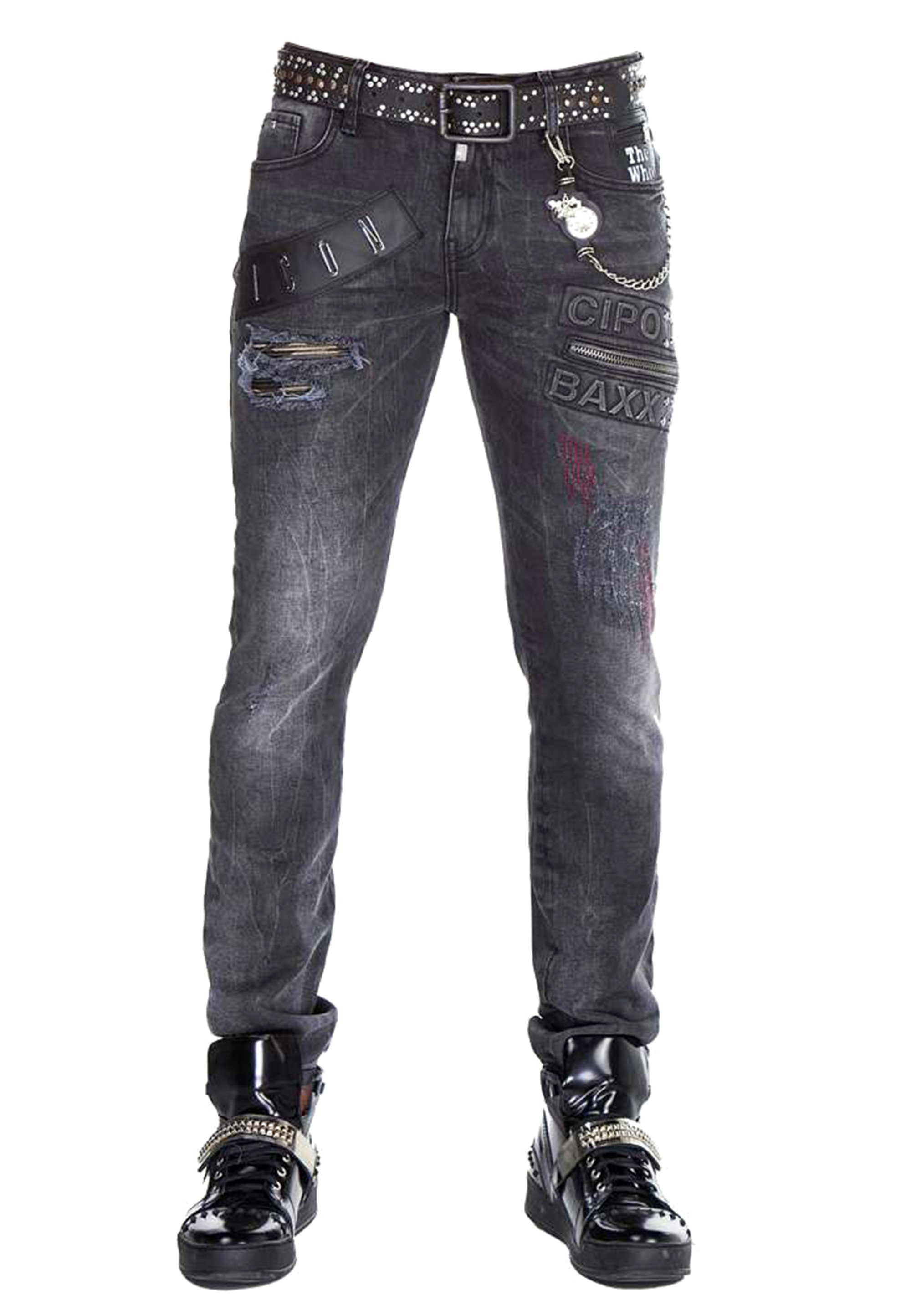 Cipo Regular Bequeme im & Jeans Fit-Schnitt Baxx