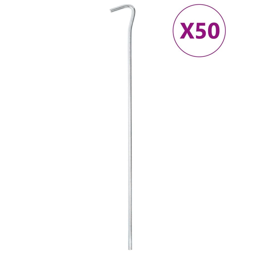 vidaXL Zeltstange Zeltheringe 50 Stk. 30 cm Ø7 mm Verzinkter Stahl, (50-St)