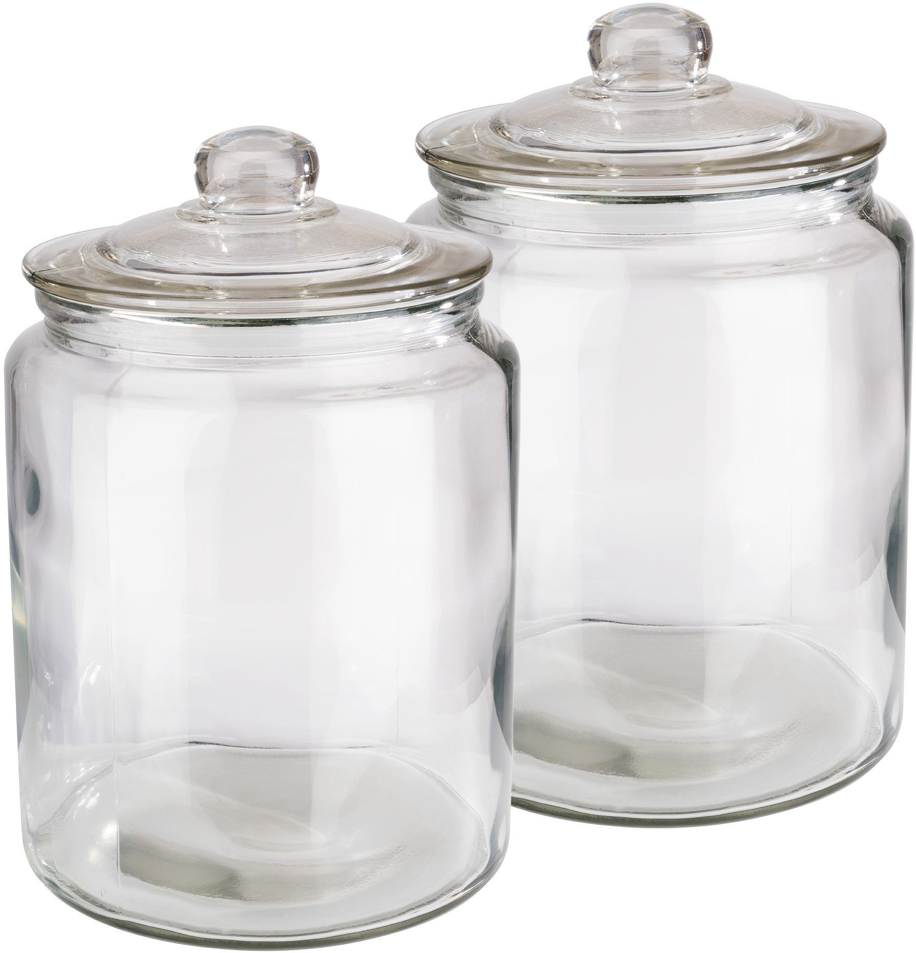 APS Vorratsglas Classic, Glas, (Set, 2-tlg), zum Dekorieren und Aufbewahren, 6 Liter