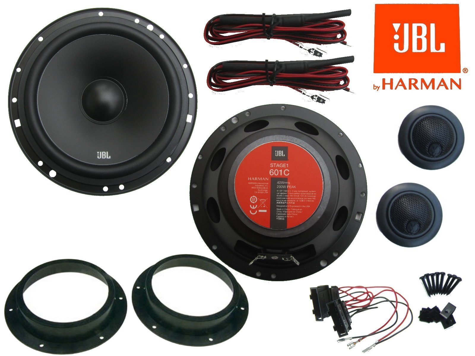 DSX JBL für VW Bus T5 T6 Multivan Transporter Set Tür Vorn 200 W Auto-Lautsprecher