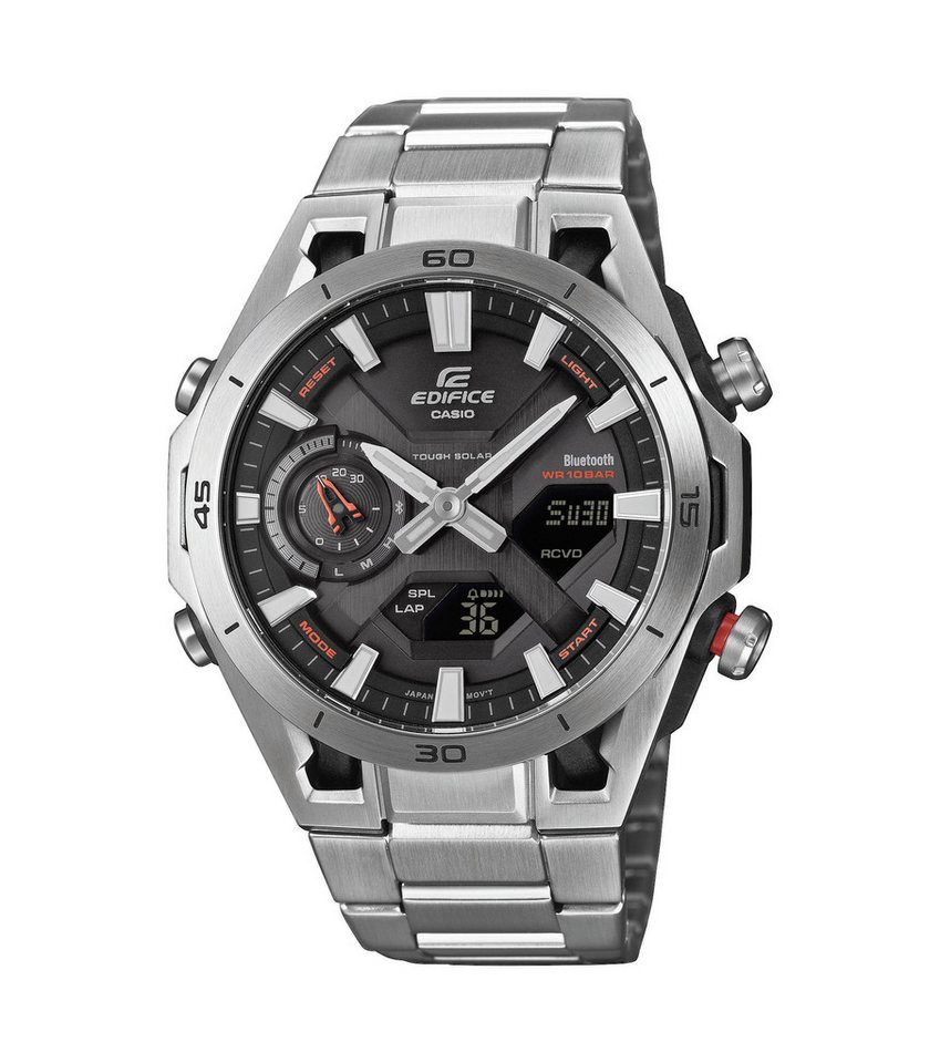 CASIO EDIFICE Smartwatch, Solaruhr, Armbanduhr, Herrenuhr, Hand Moving Funktion, Neo-Display