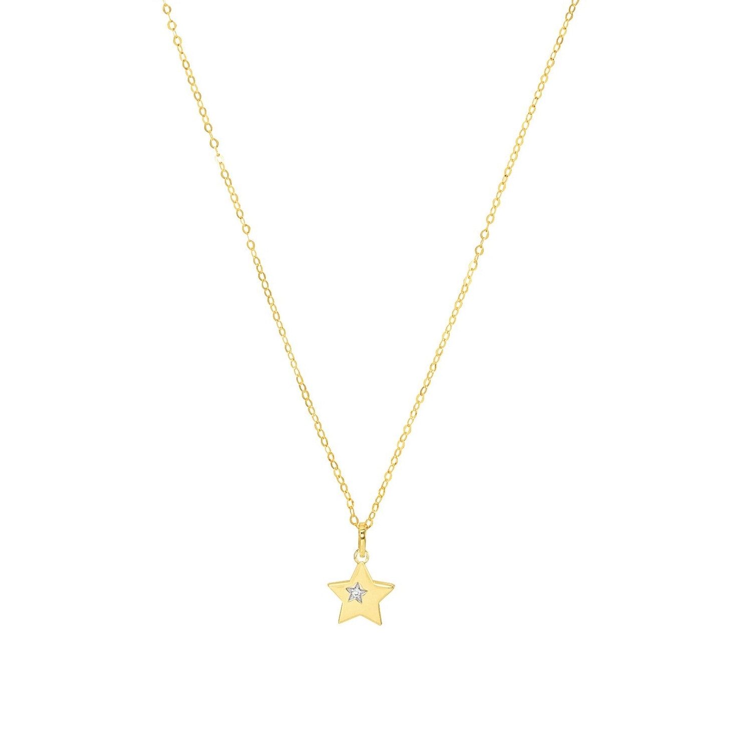 Goldkette Amor Kette mit Anhänger
