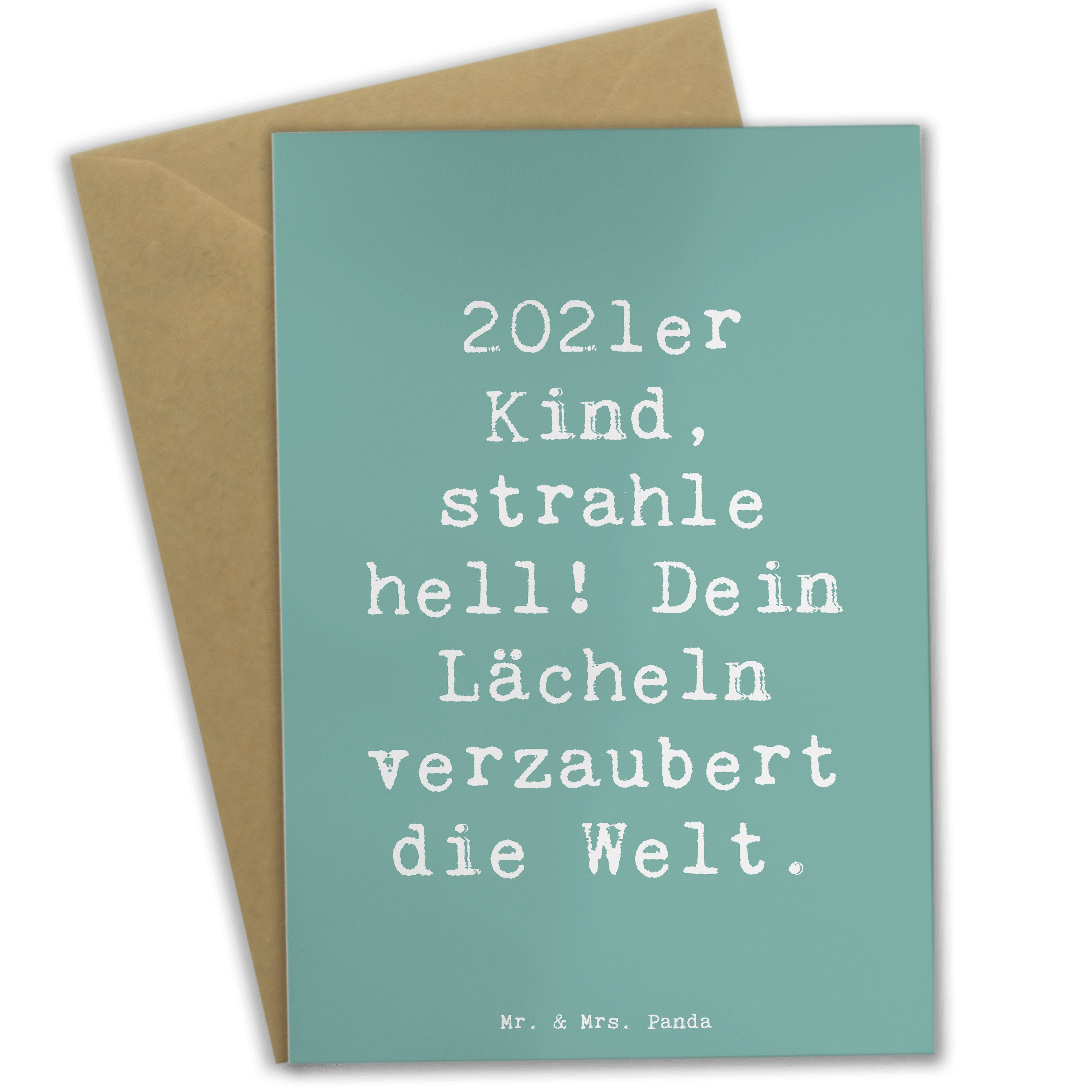 Grußkarte 2021 Geburtstag - Meeresbrise - Geschenk, strahle hell, Geburtstagssp