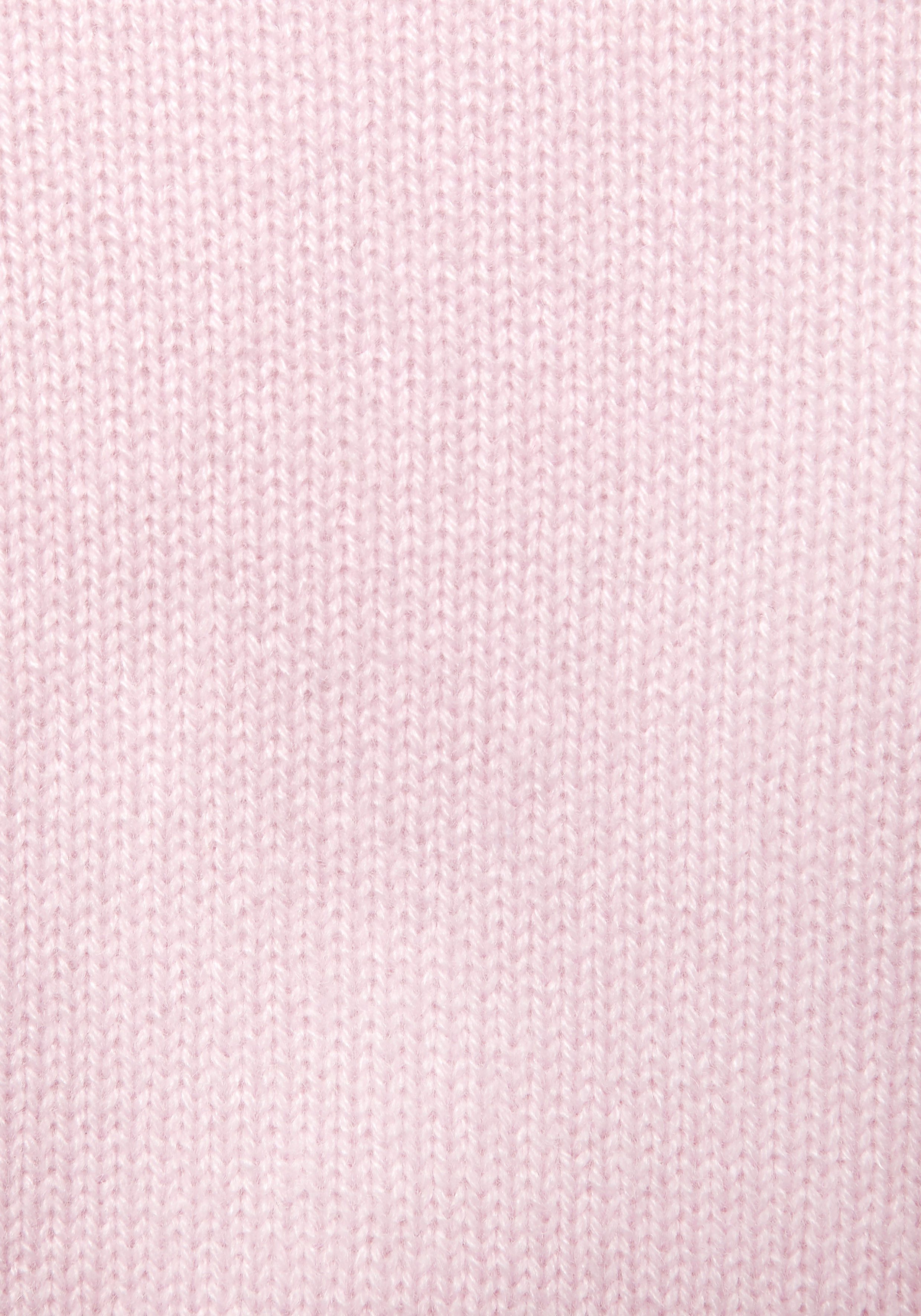 LASCANA Strickjacke, weiche Kaschmirstrickjacke mit V-Ausschnitt